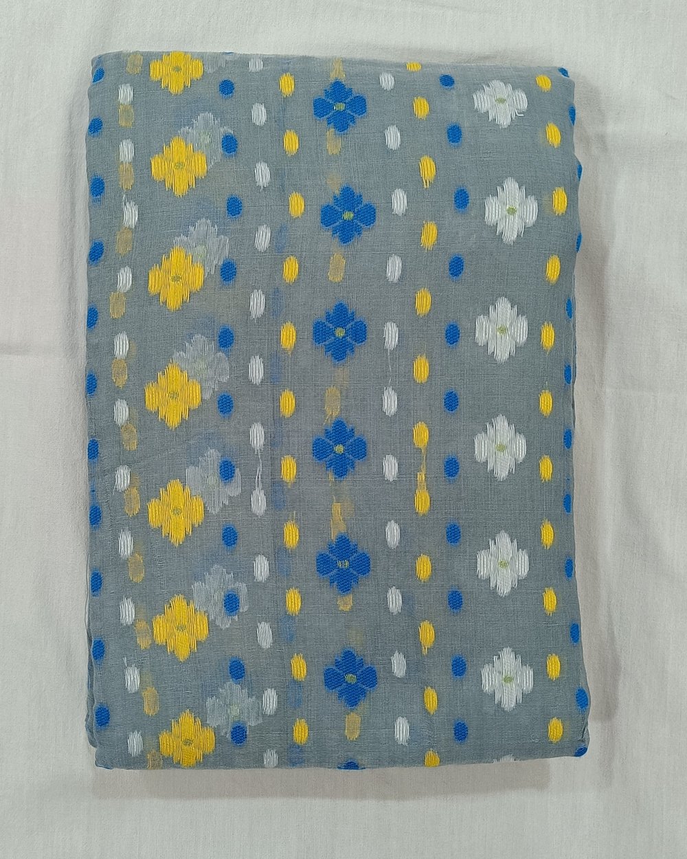 Grey Color Soft Jamdani Saree