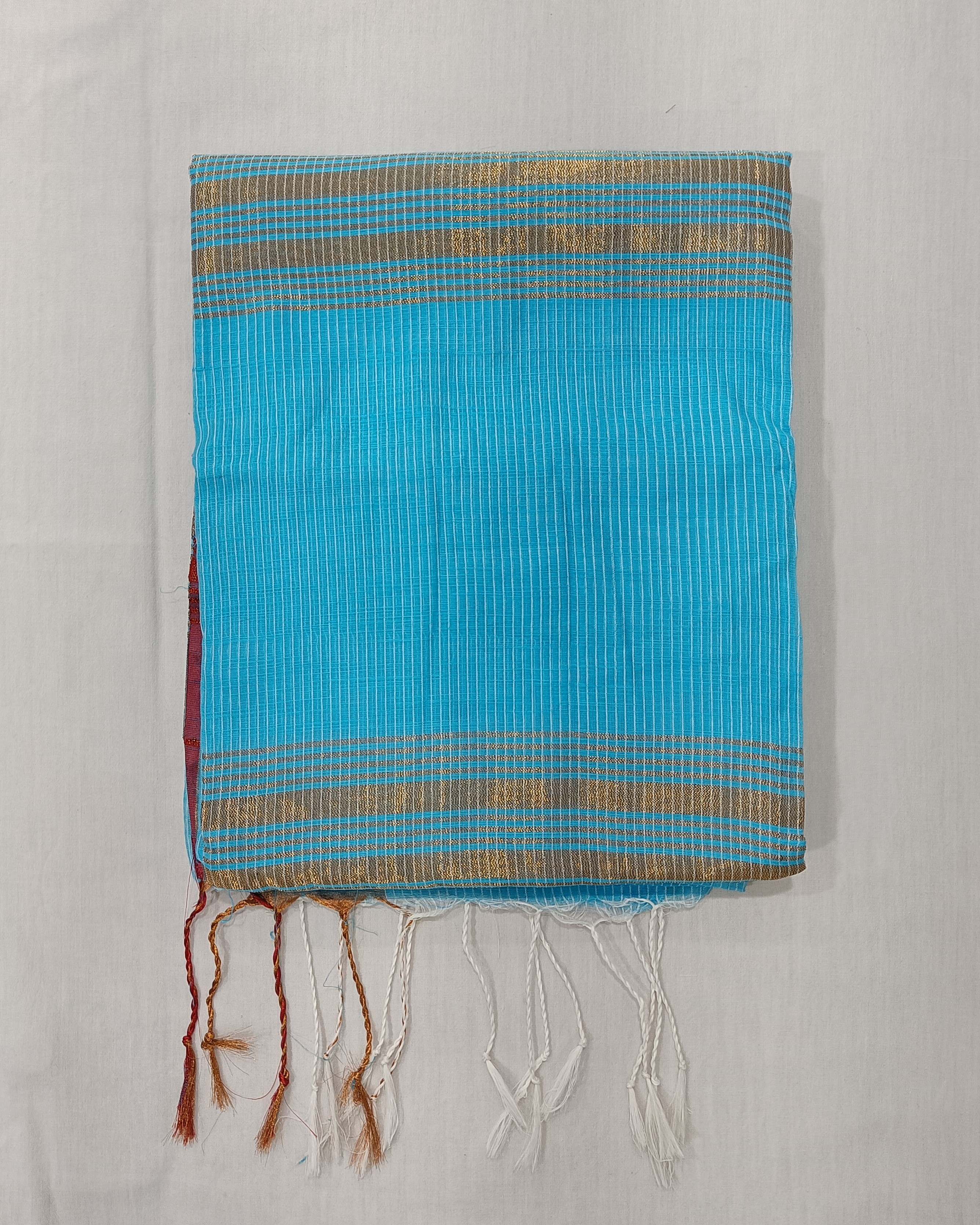 Light Blue Cotton Kota Saree