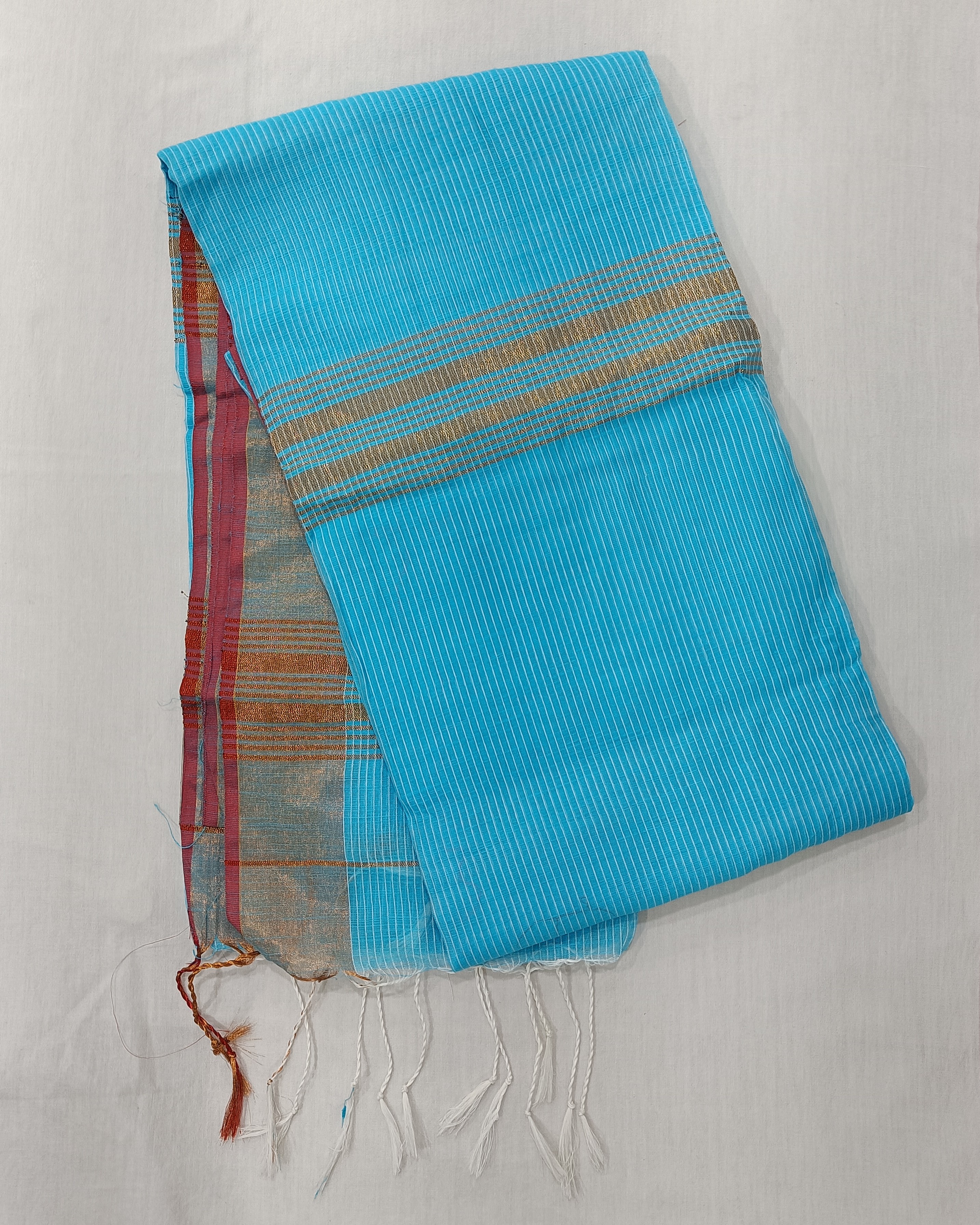 Light Blue Cotton Kota Saree