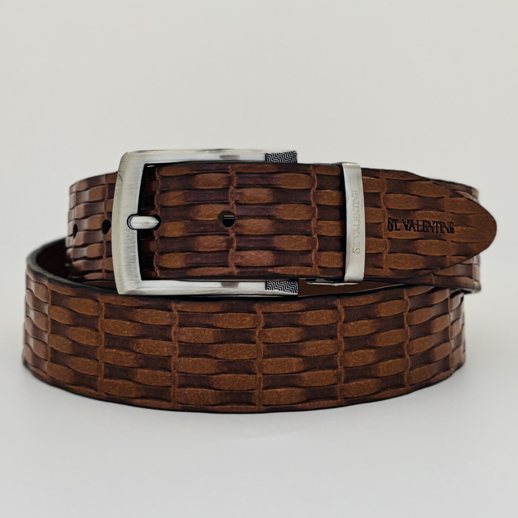 St. Valentine Rich Brown Leather Belt – Refined Elegance for Everyday Style