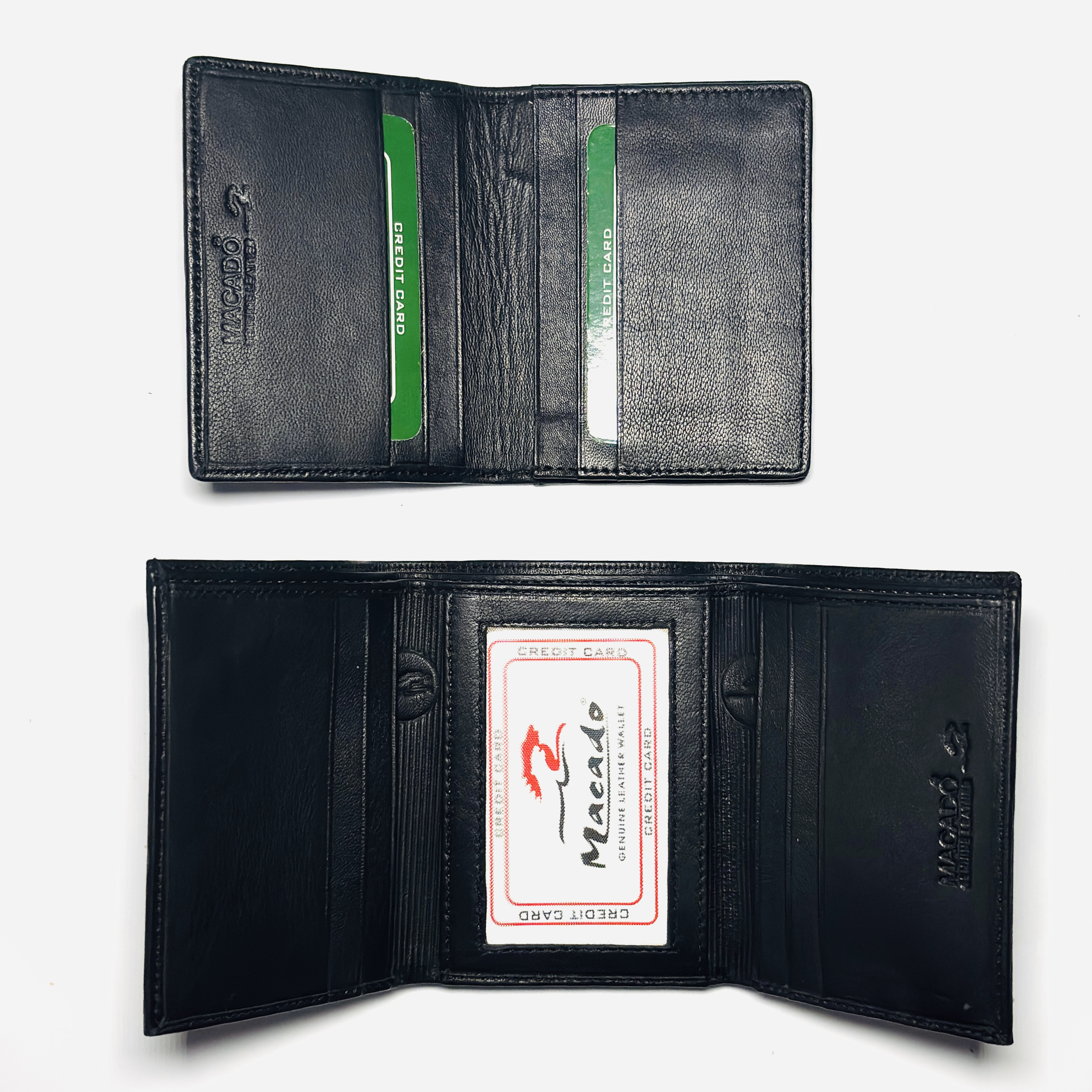 Macado TwinSet Wallet & Cardholder – Sleek Black Combo with Premium Detailing