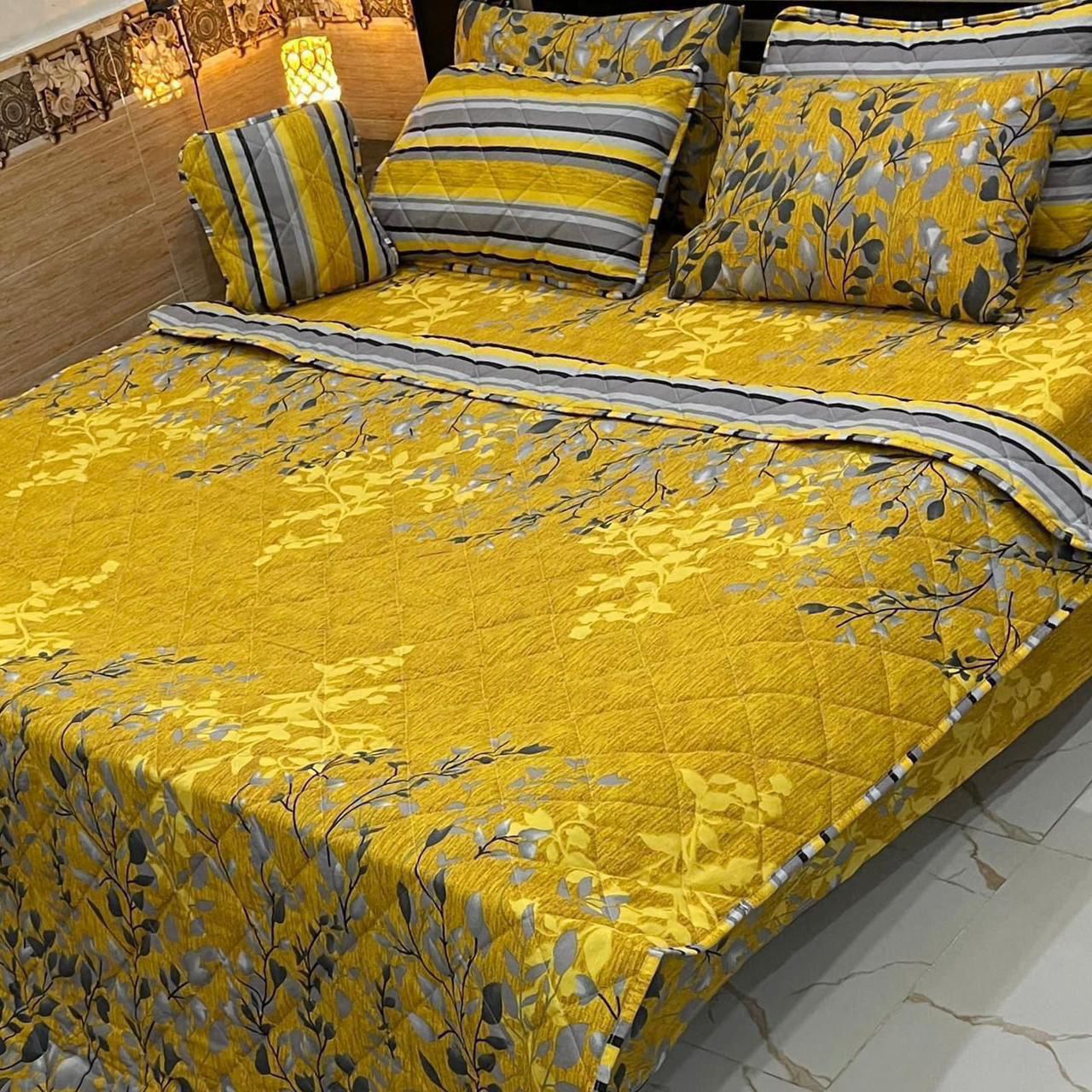 Yellow Floral Bedding Set