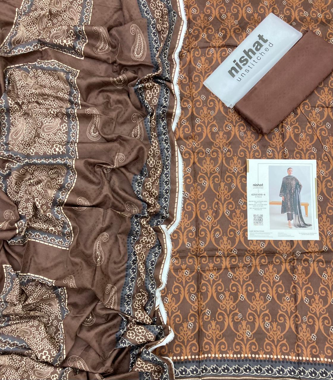 Nishat Self Jacquard FCD-10