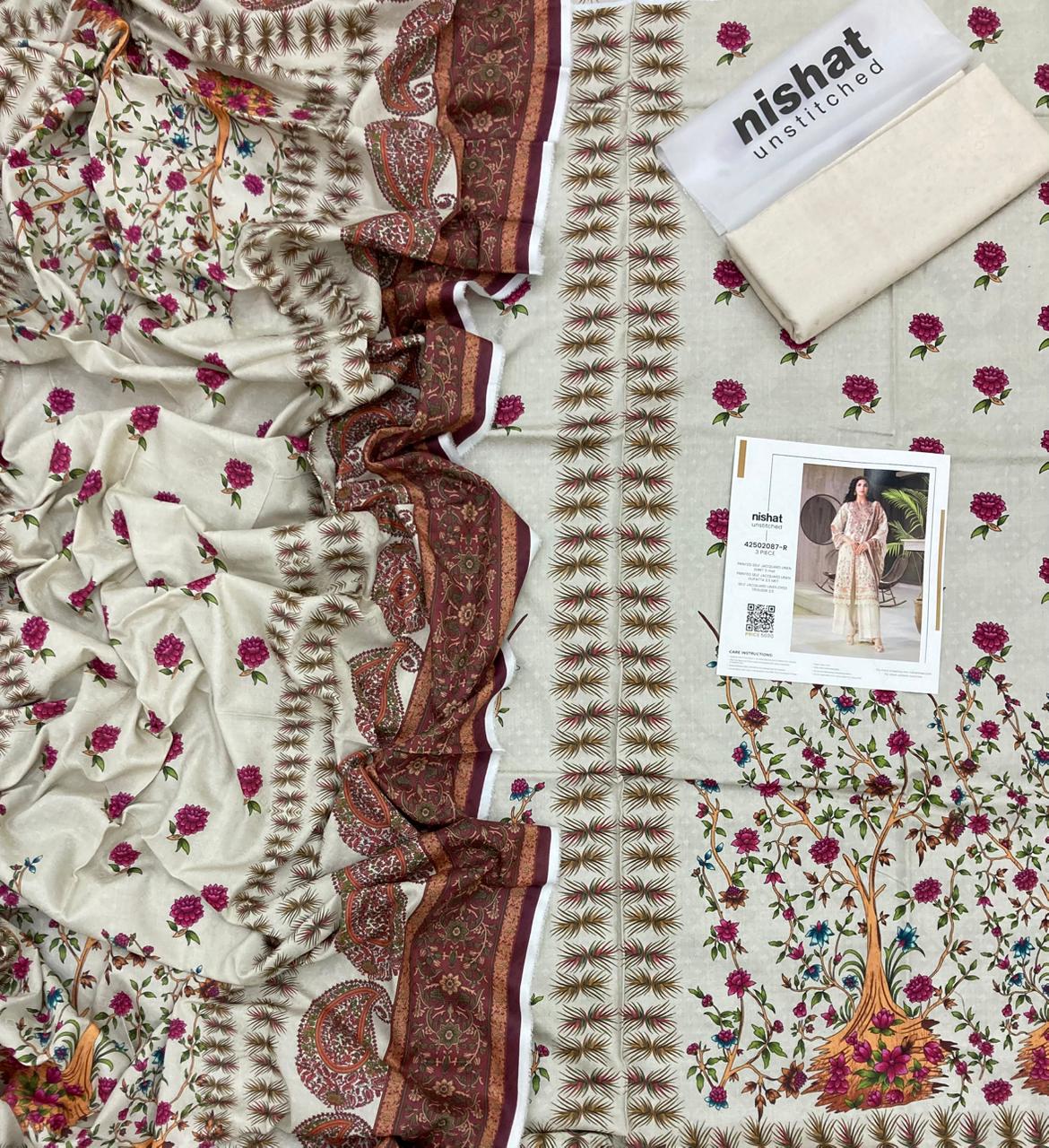 Nishat Self Jacquard FCD-08