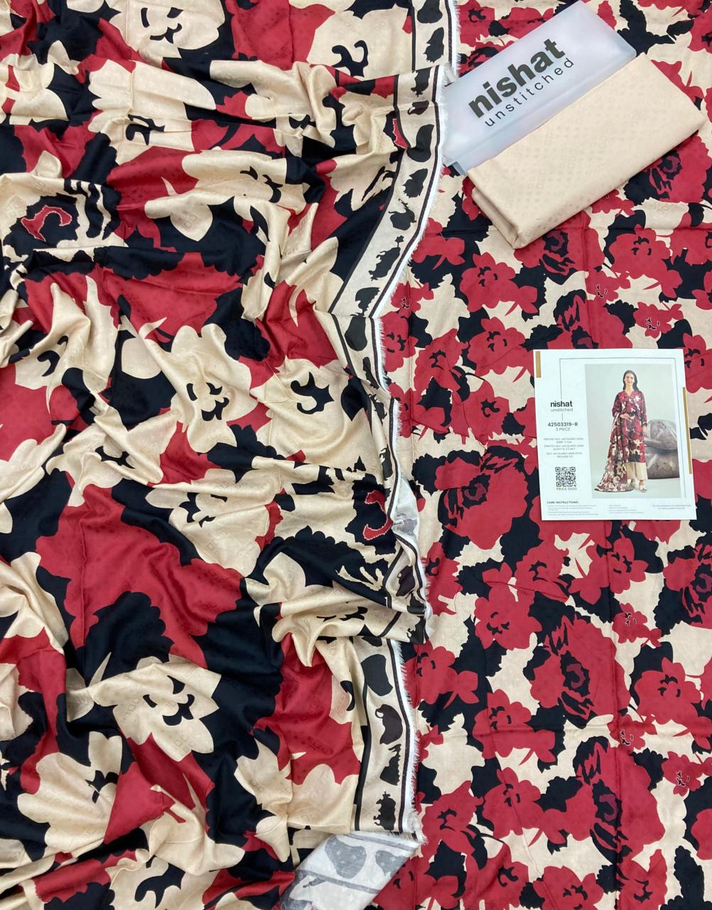 Nishat Self Jacquard FCD-03