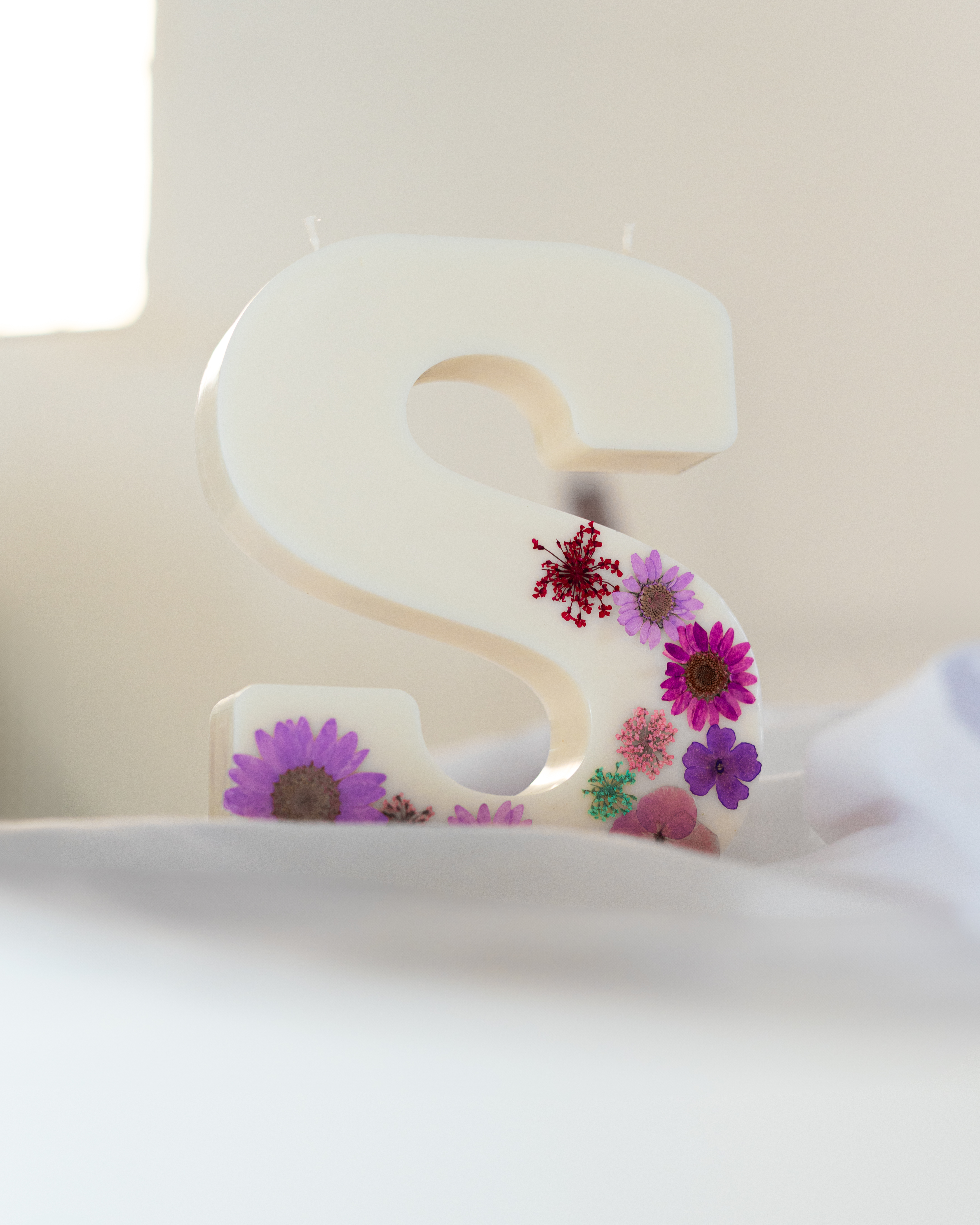 Letras personalizadas con Flores Preservadas