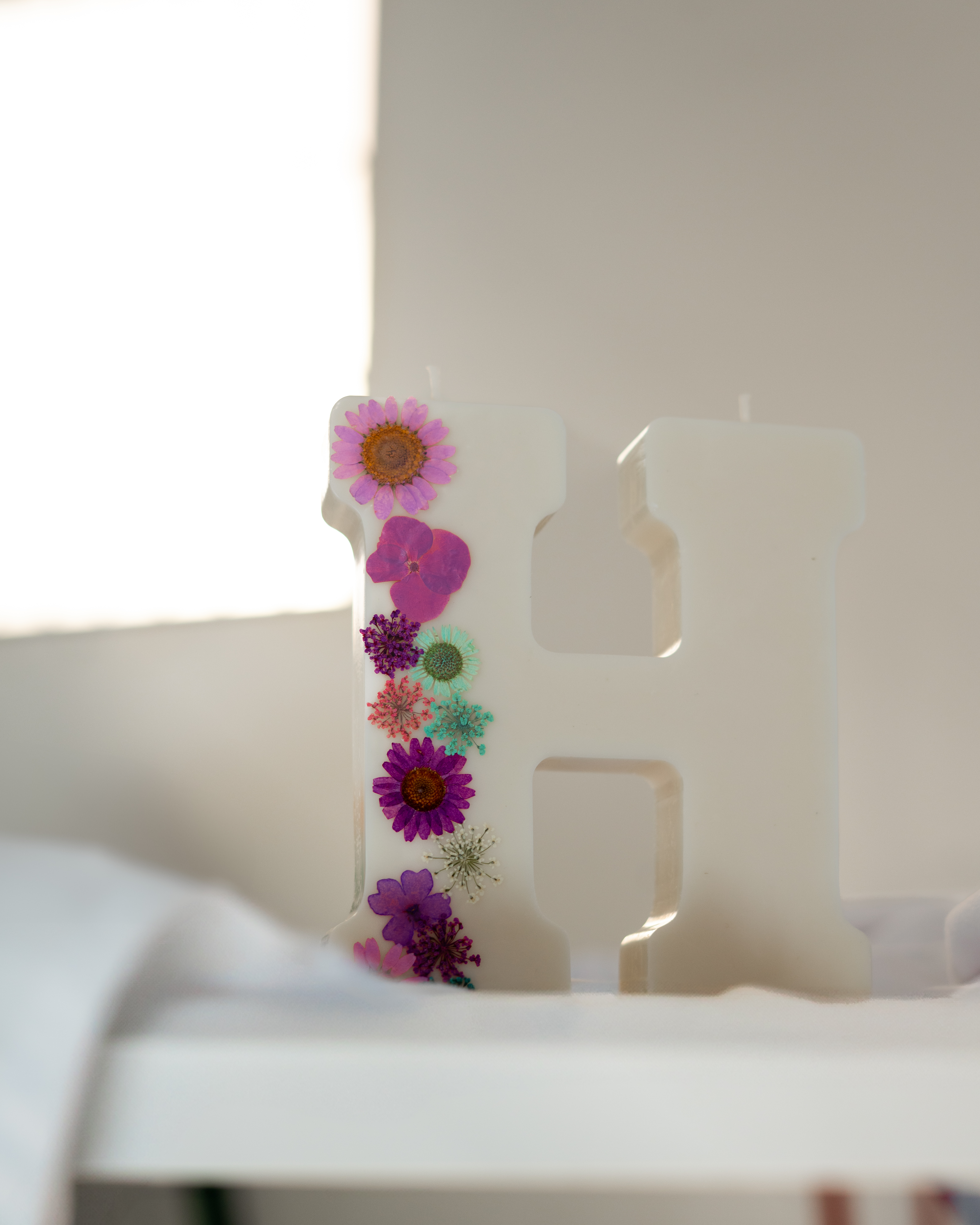Letras personalizadas con Flores Preservadas