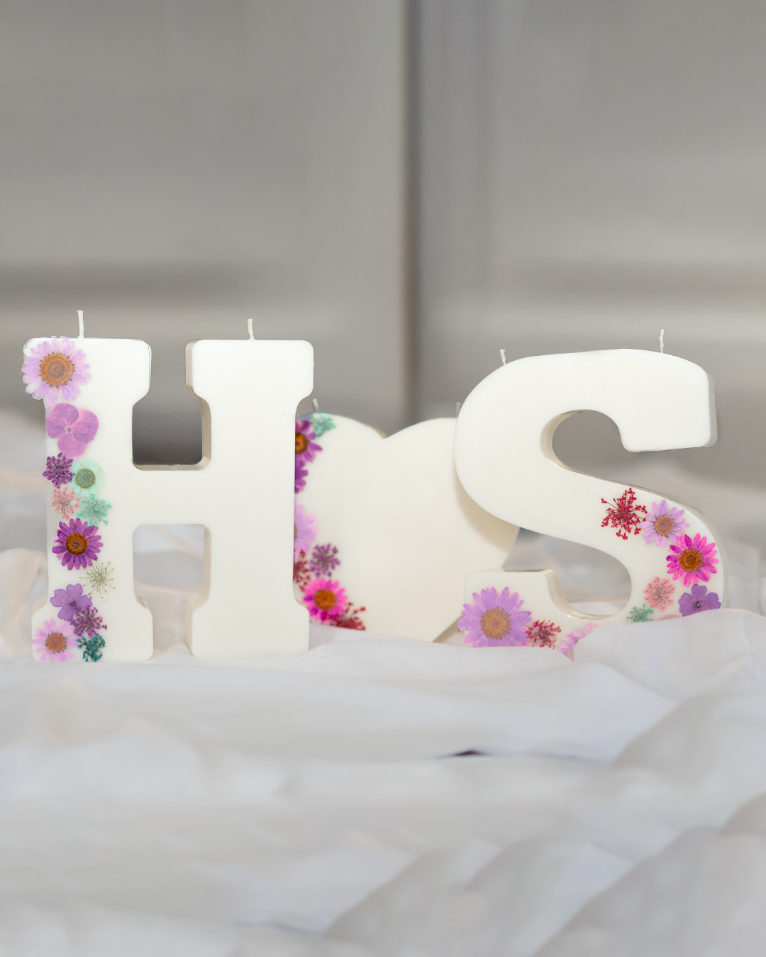 Letras personalizadas con Flores Preservadas