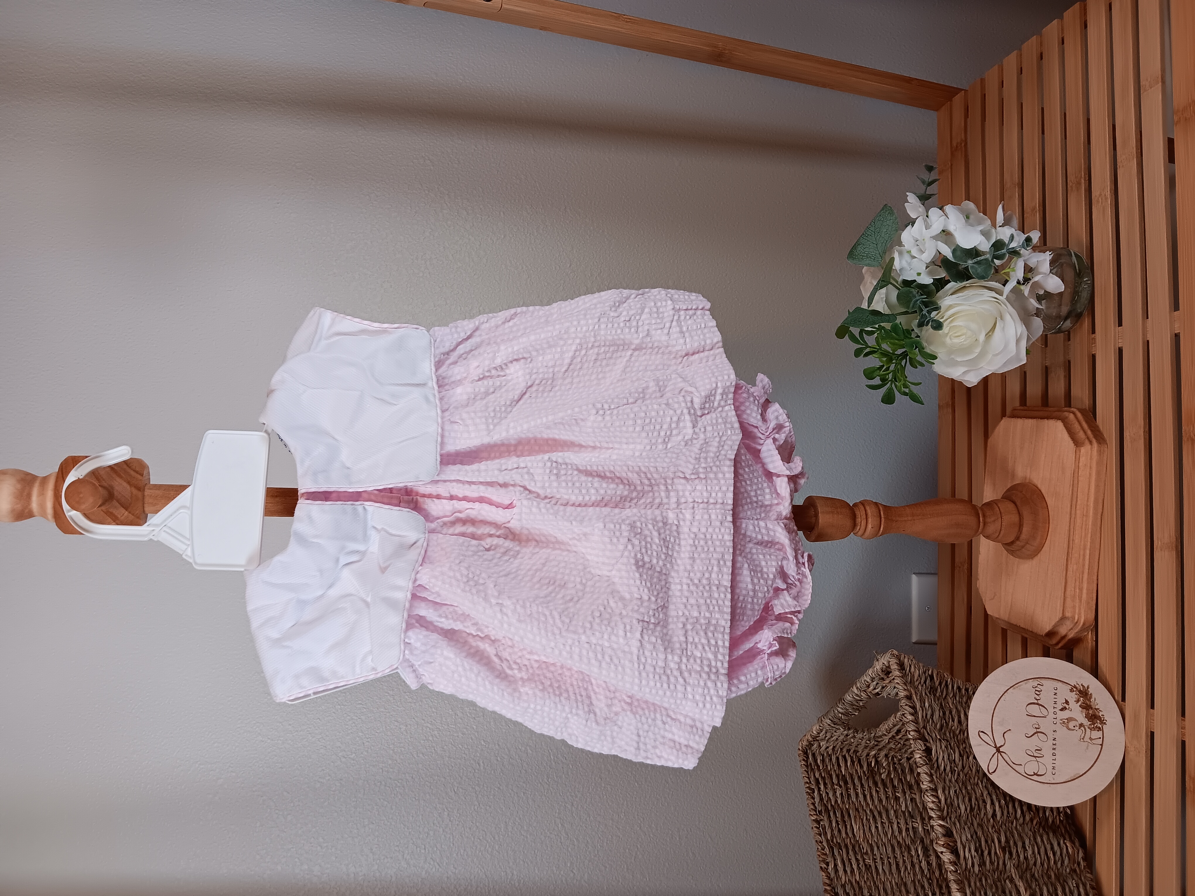 Samara Y2K dress with bloomers pink with butterflies 3 to 6 months Very good used condition 