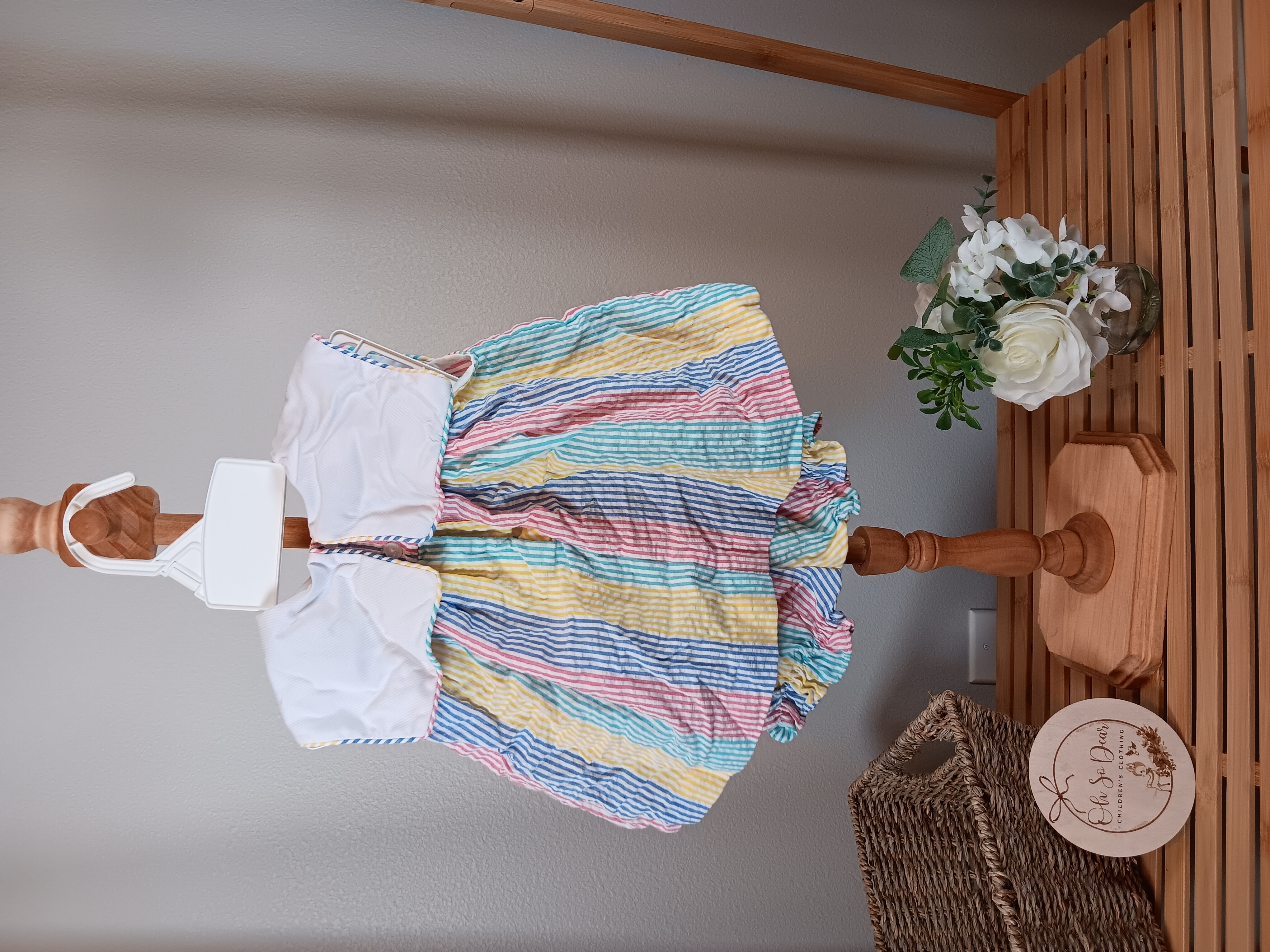 Samara striped dress with balloons size 3 to 6 months with bloomers Very good used condition 