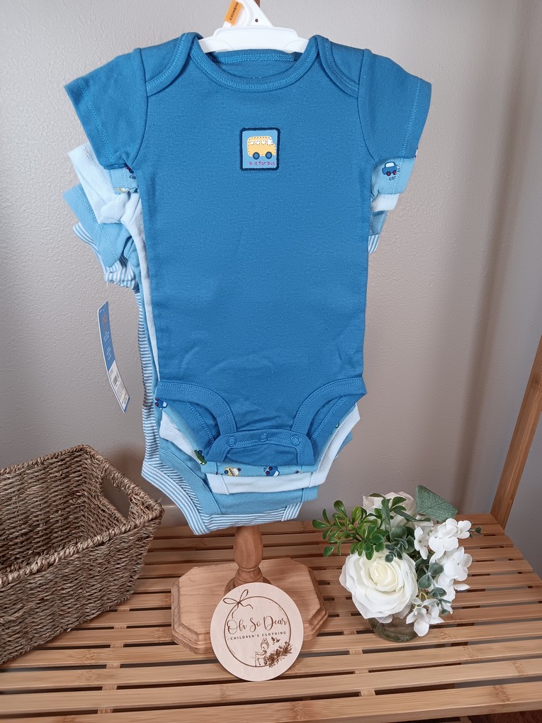 Boys 5 Carters onesies size newborn blue little hero 
