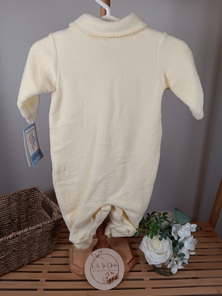 Neutral Yellow terry  Bee Carter sleeper 0 to 3 months 