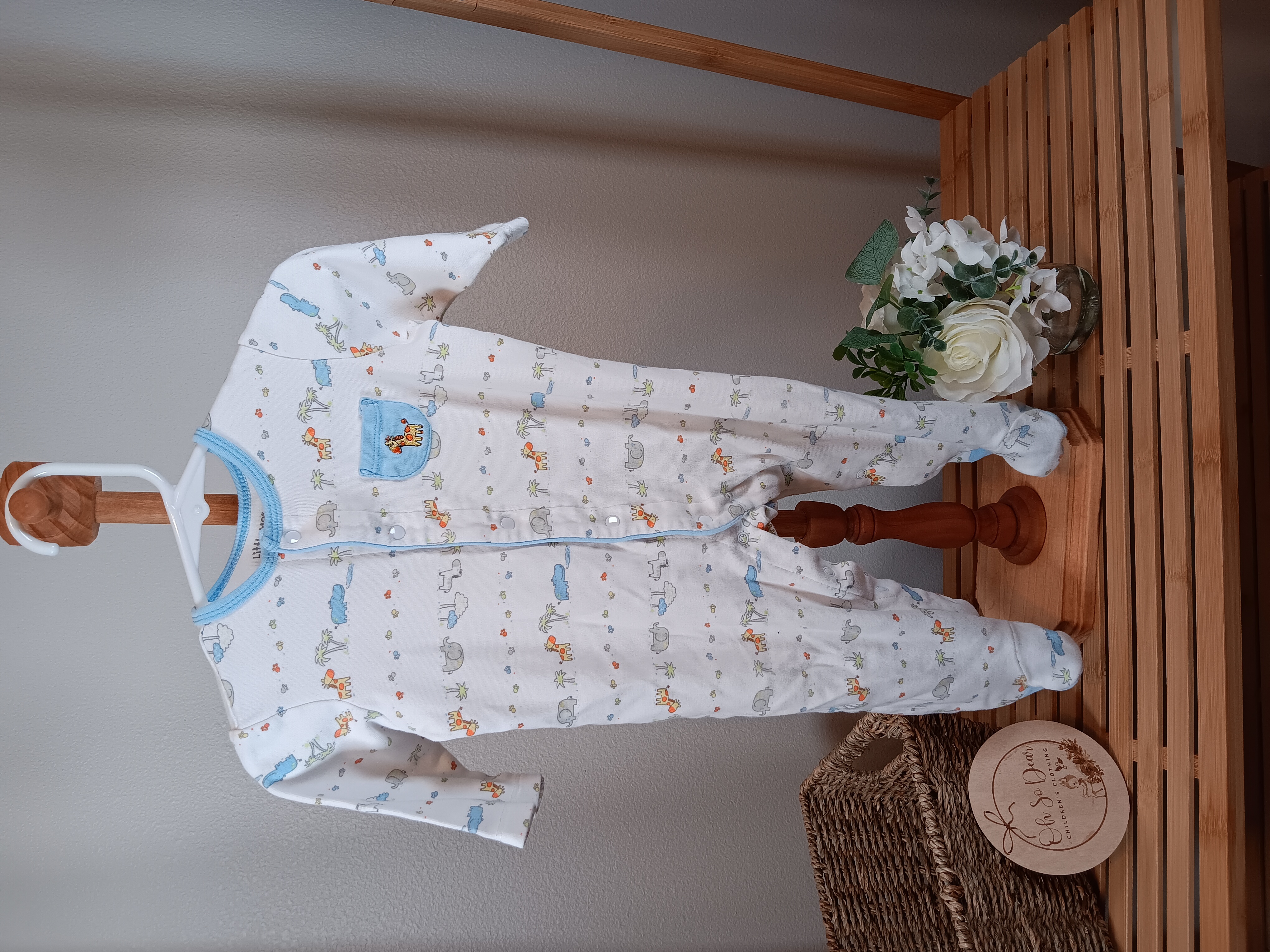 Little Me brand Sleep and Play with animal design size 9 months Boy