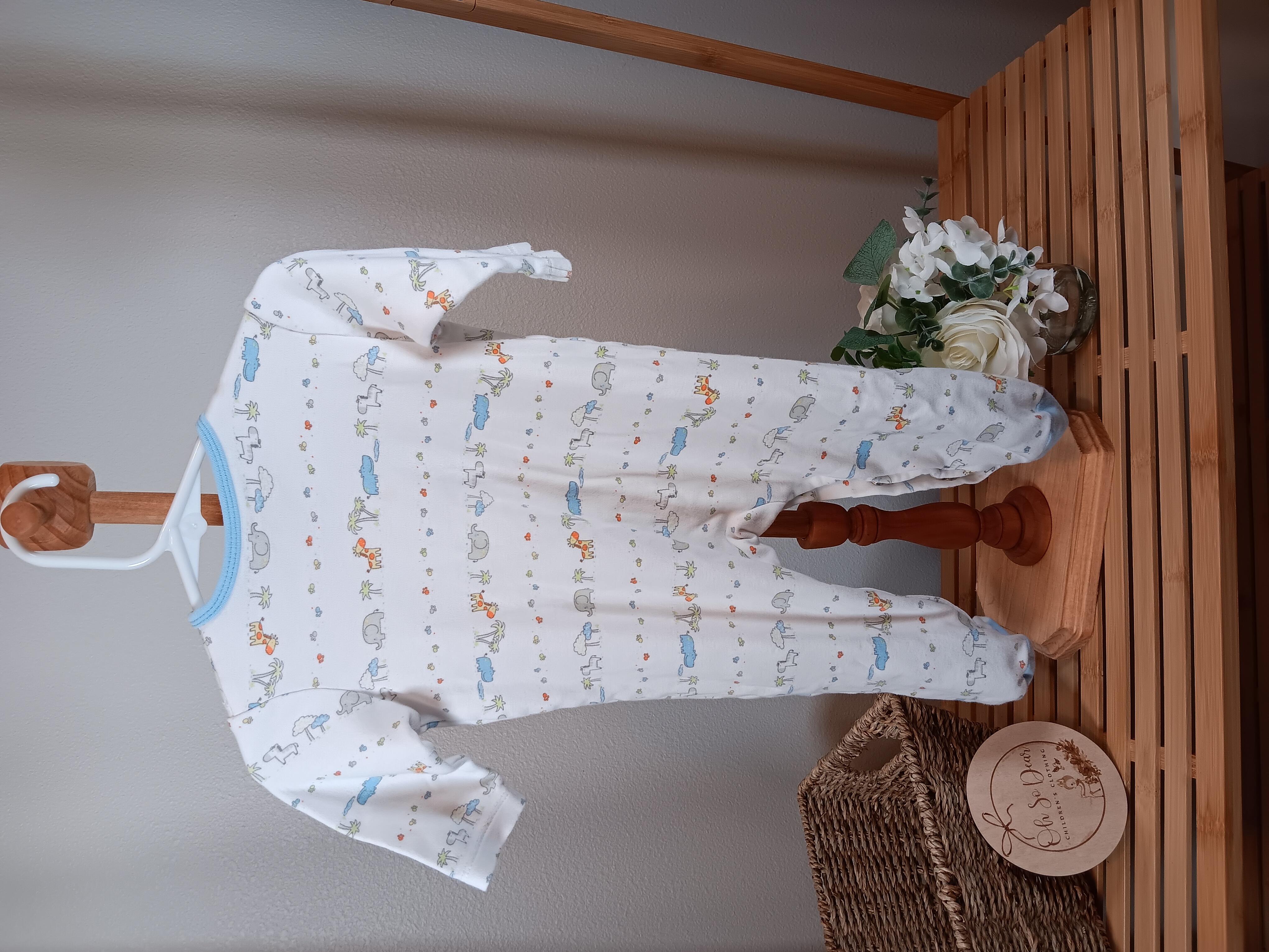 Little Me brand Sleep and Play with animal design size 9 months Boy
