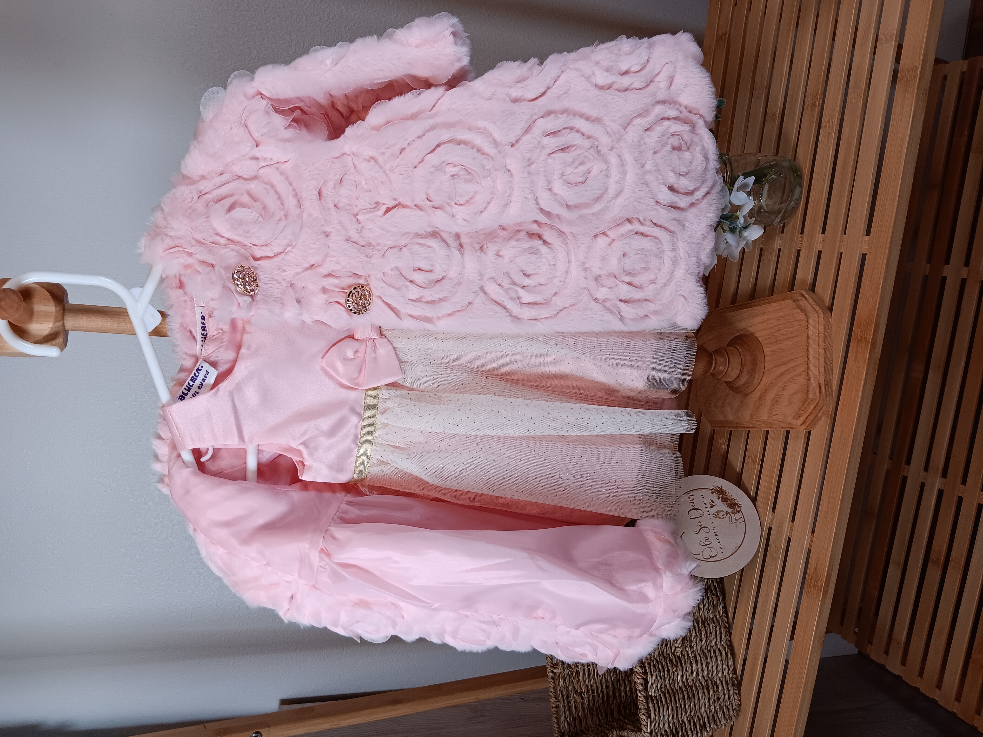 Gorgeous dress and coat set from Blueberri Boulevard brand size 6 to 9 months 