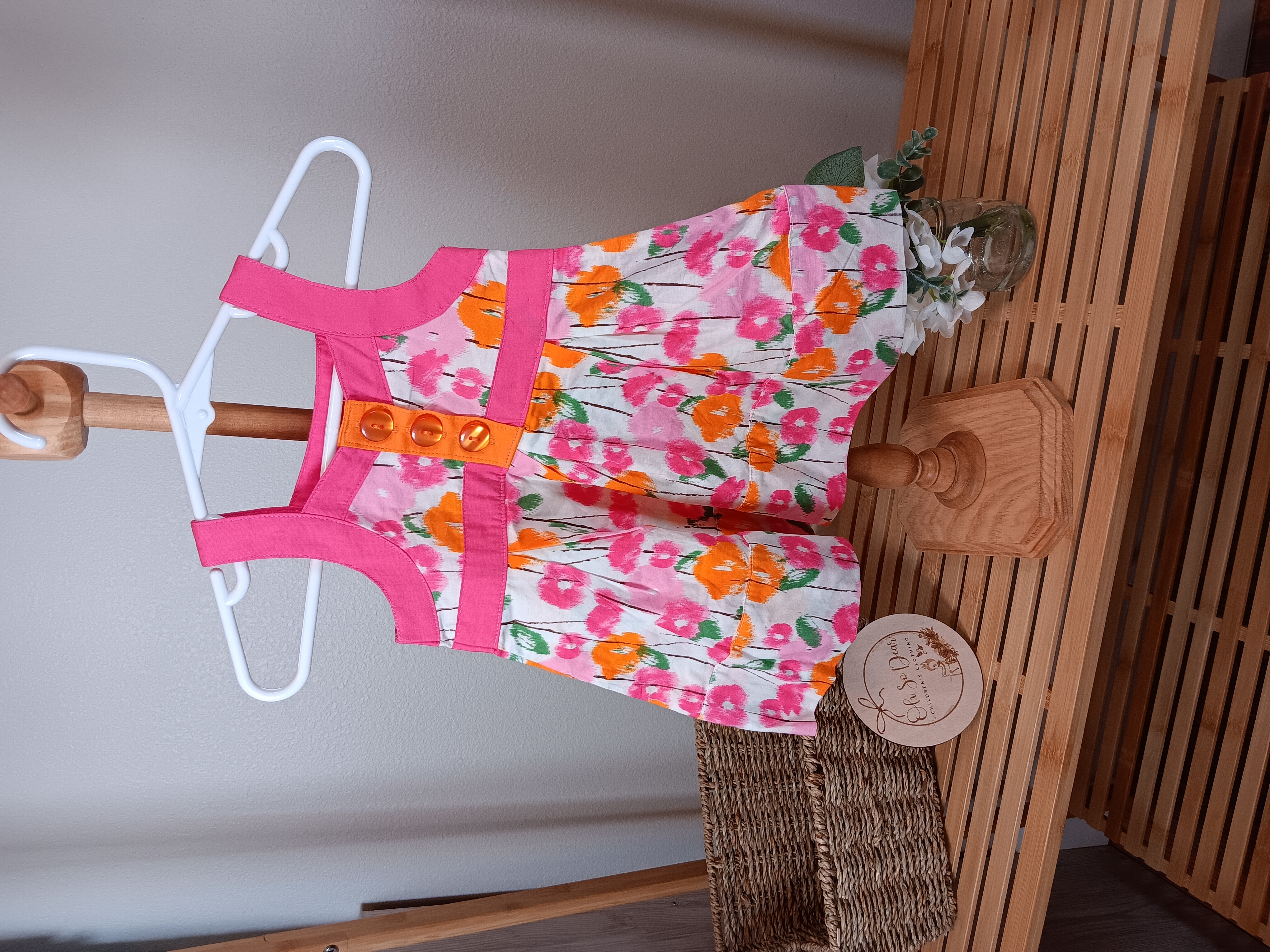 Darling Miniwear Brand 12 months dress bright colors