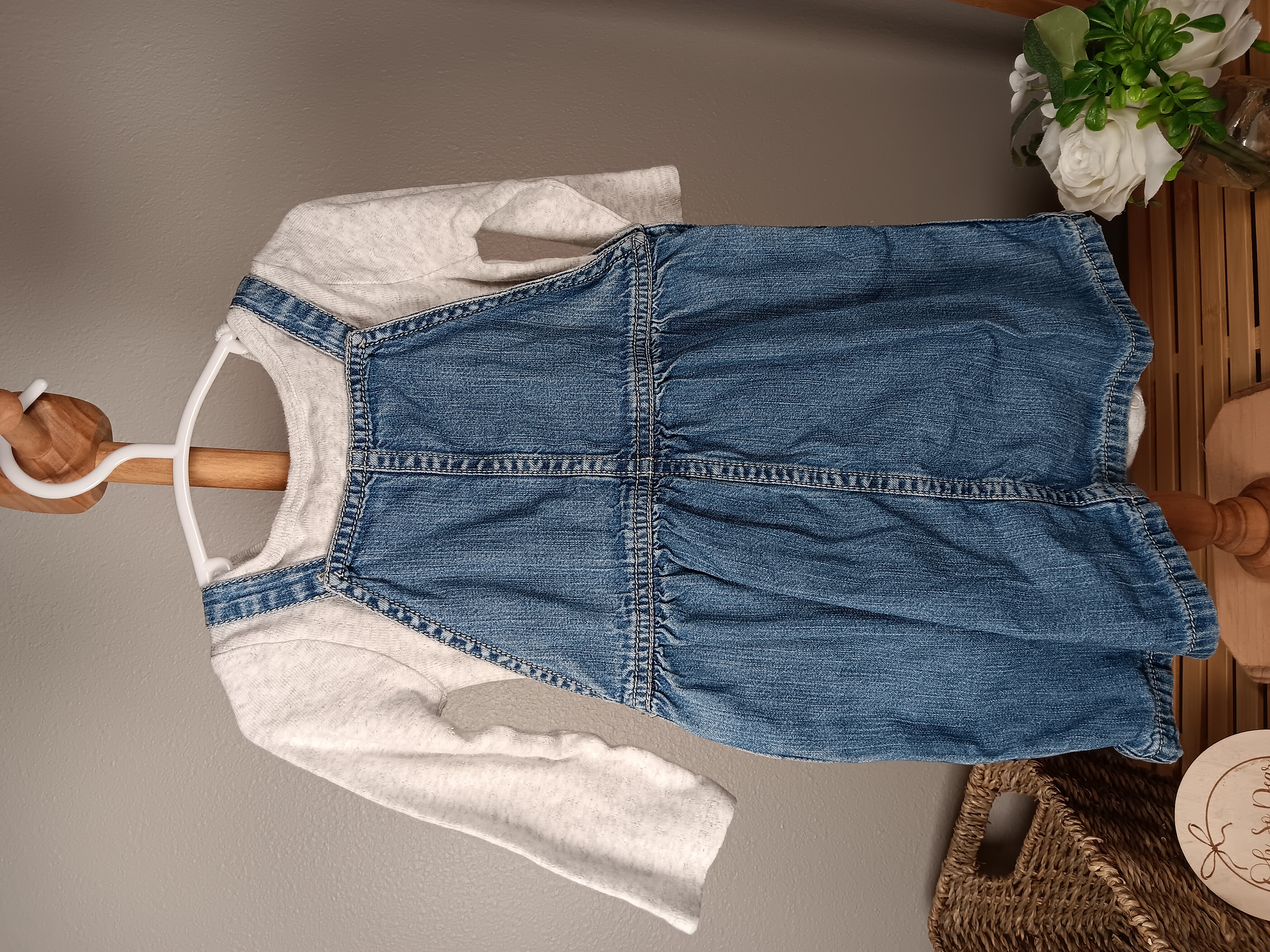 Darling Dress romper by Ralph Lauren 6 to 12 months and onesie by Just one you 9 months VGUC 