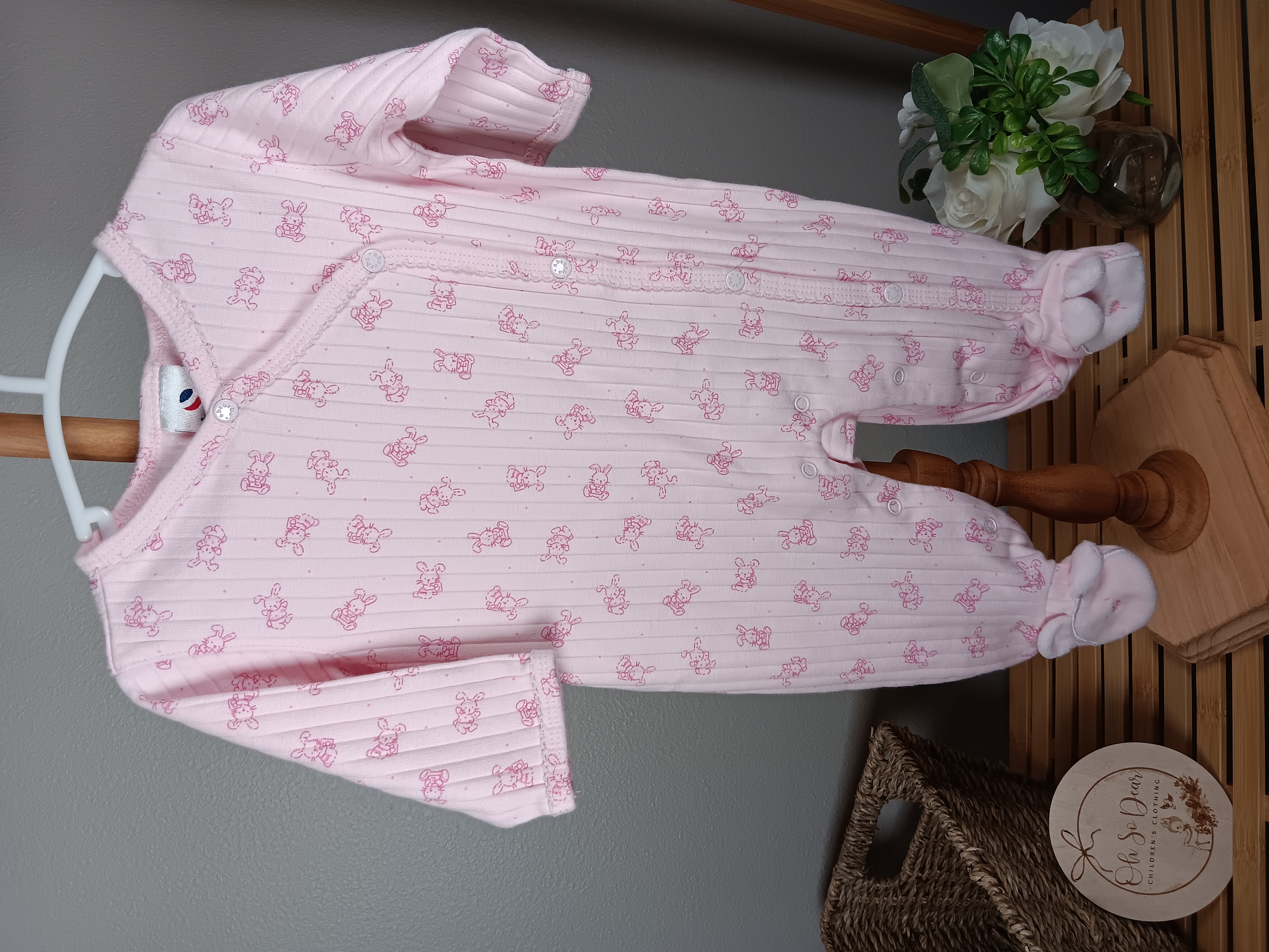 Pink Baby Sleepsuit Romper by Absorba size 3 months