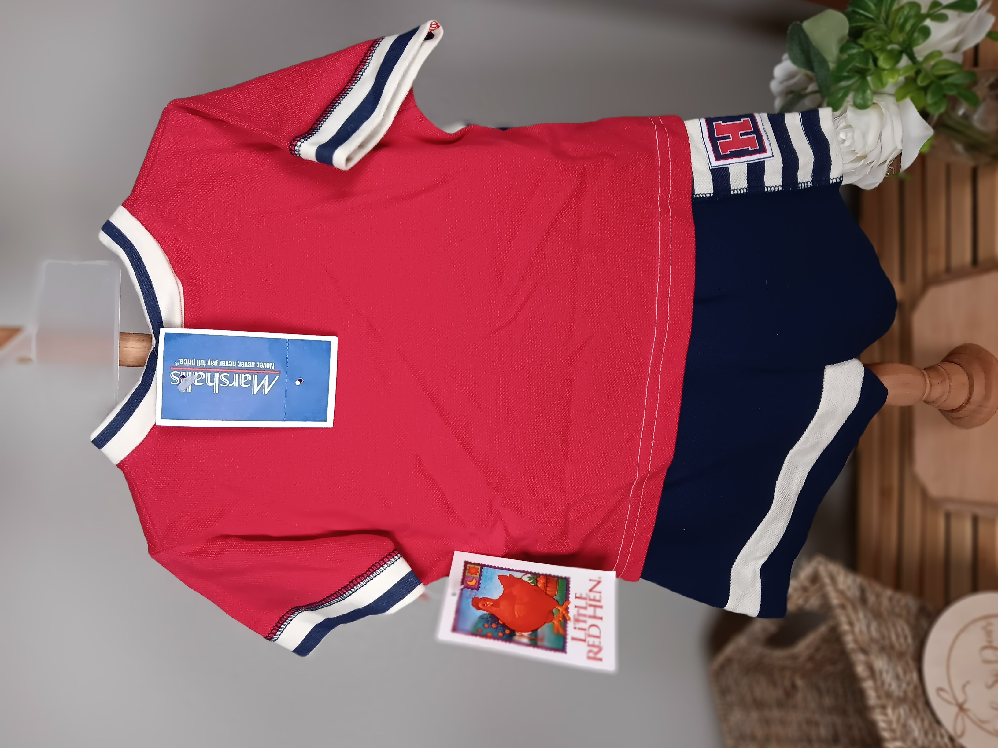 Little Red Hen brand 2 piece set shorts and shirt. Sport vibe NWT size 18 months