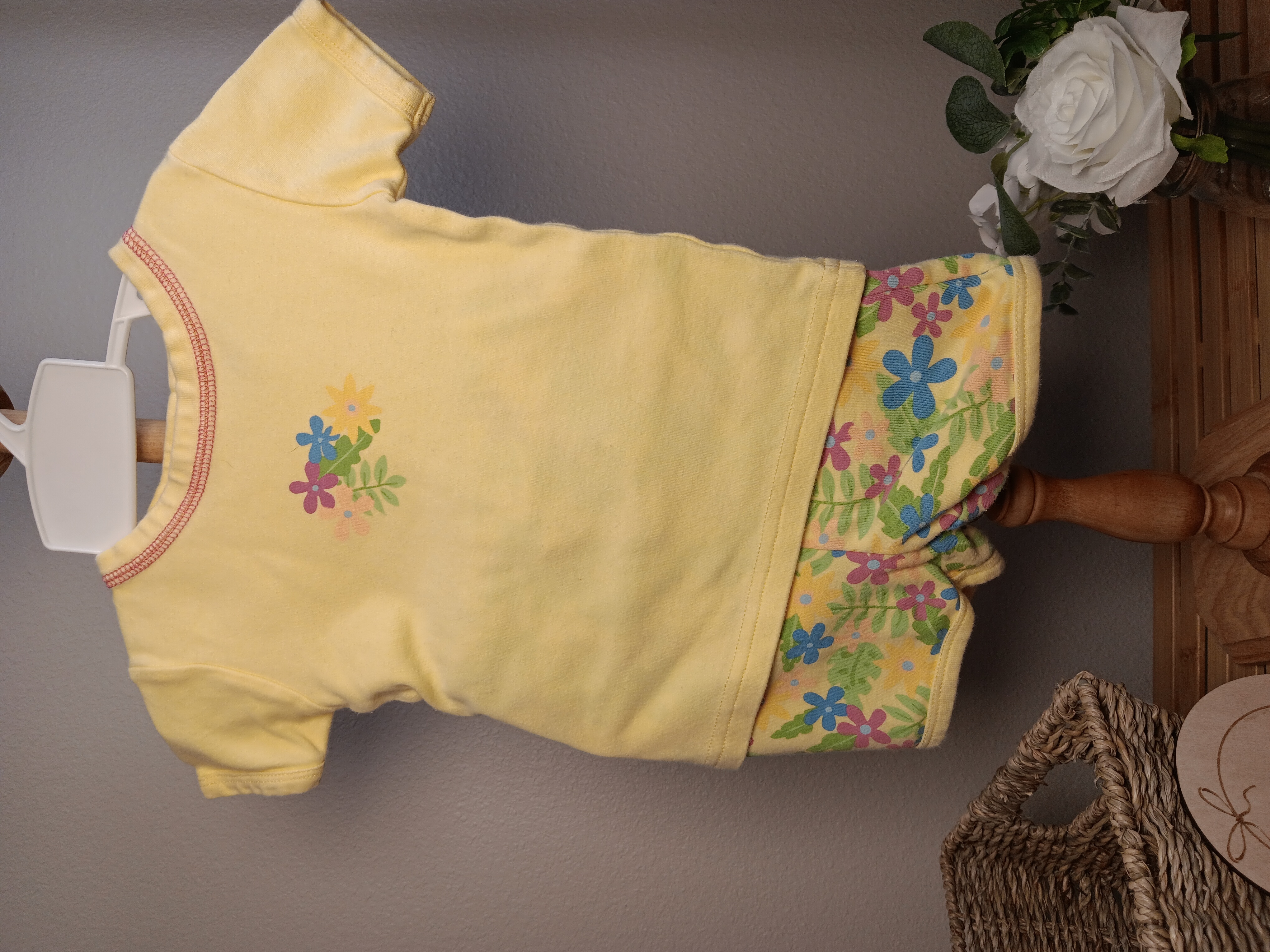Cute and comfortable short sleeve top and shorts PJ set