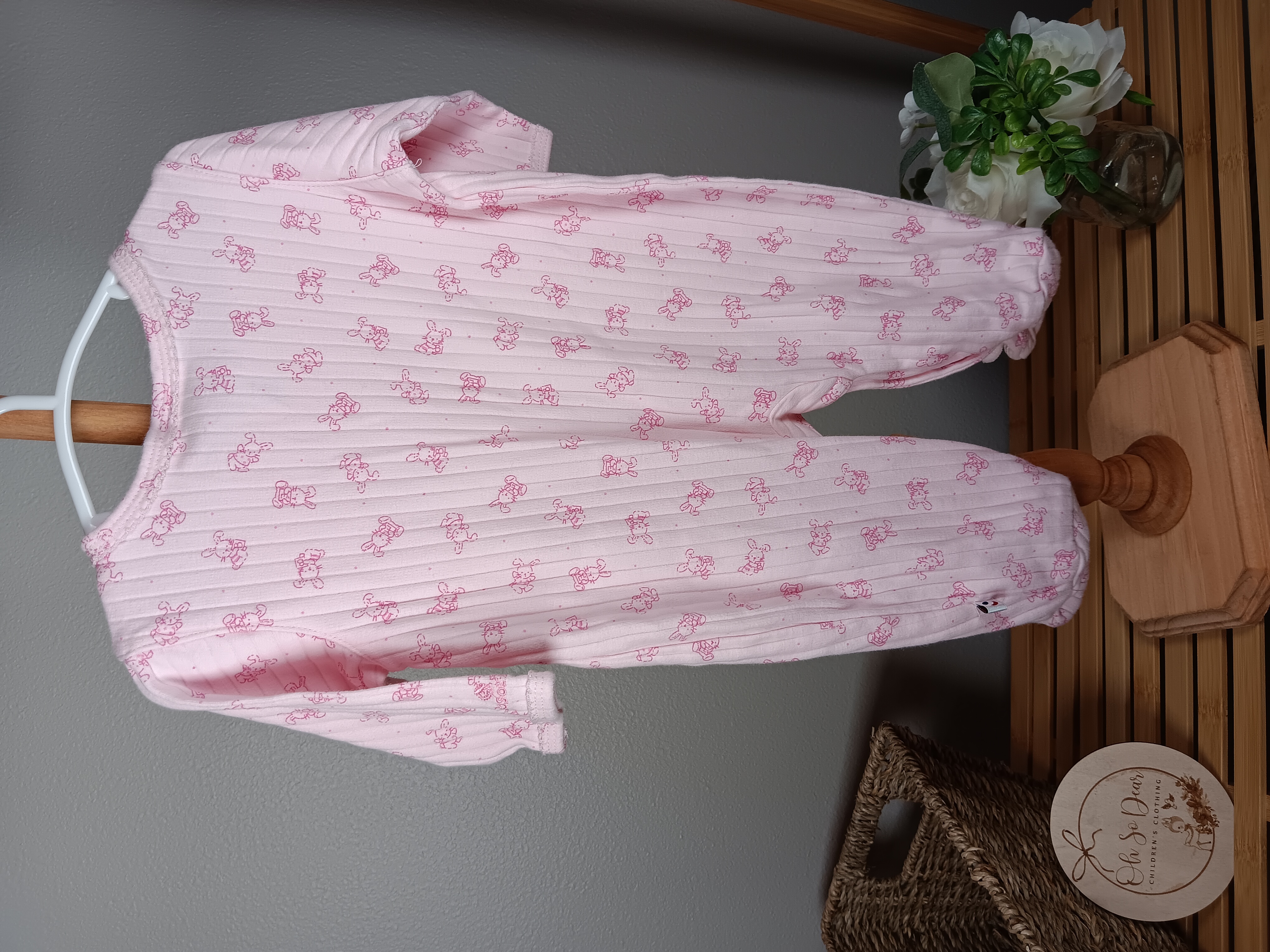 Pink Baby Sleepsuit Romper by Absorba size 3 months