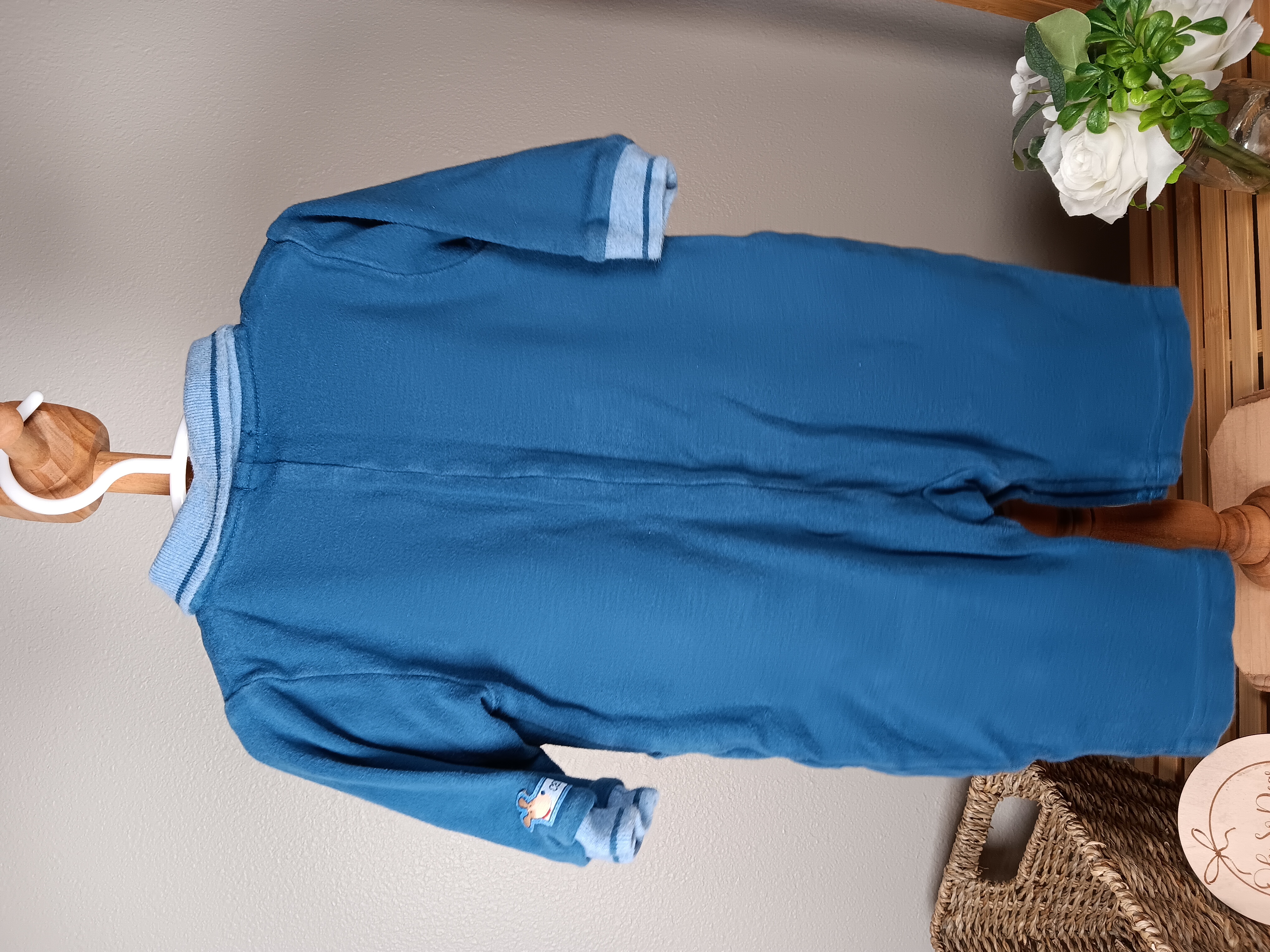 Carters 3 to 6 months puppy Romper in GUC some wash wear