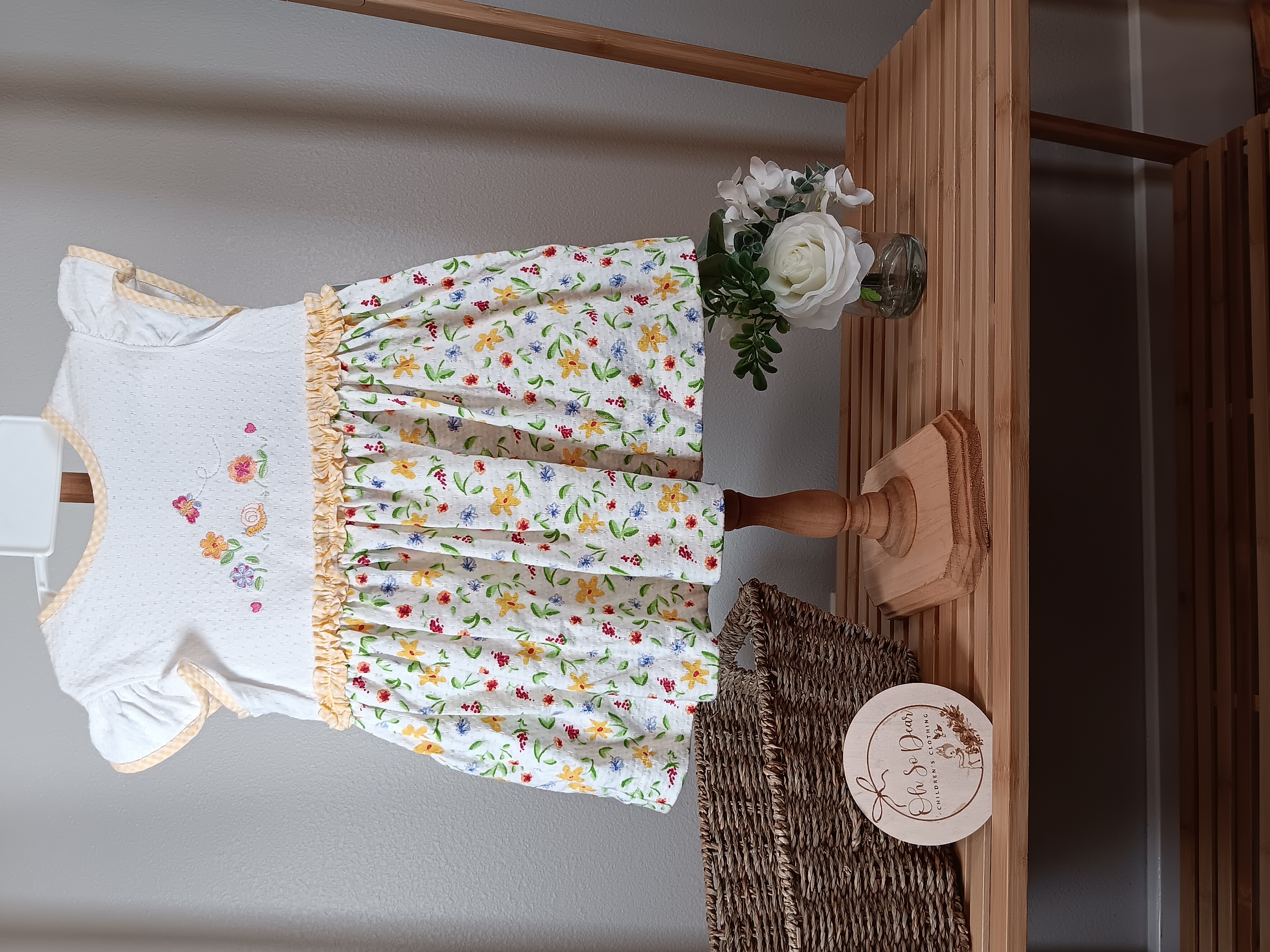 Little Me brand Girl's Floral Dress with bloomers size 9 months NWT