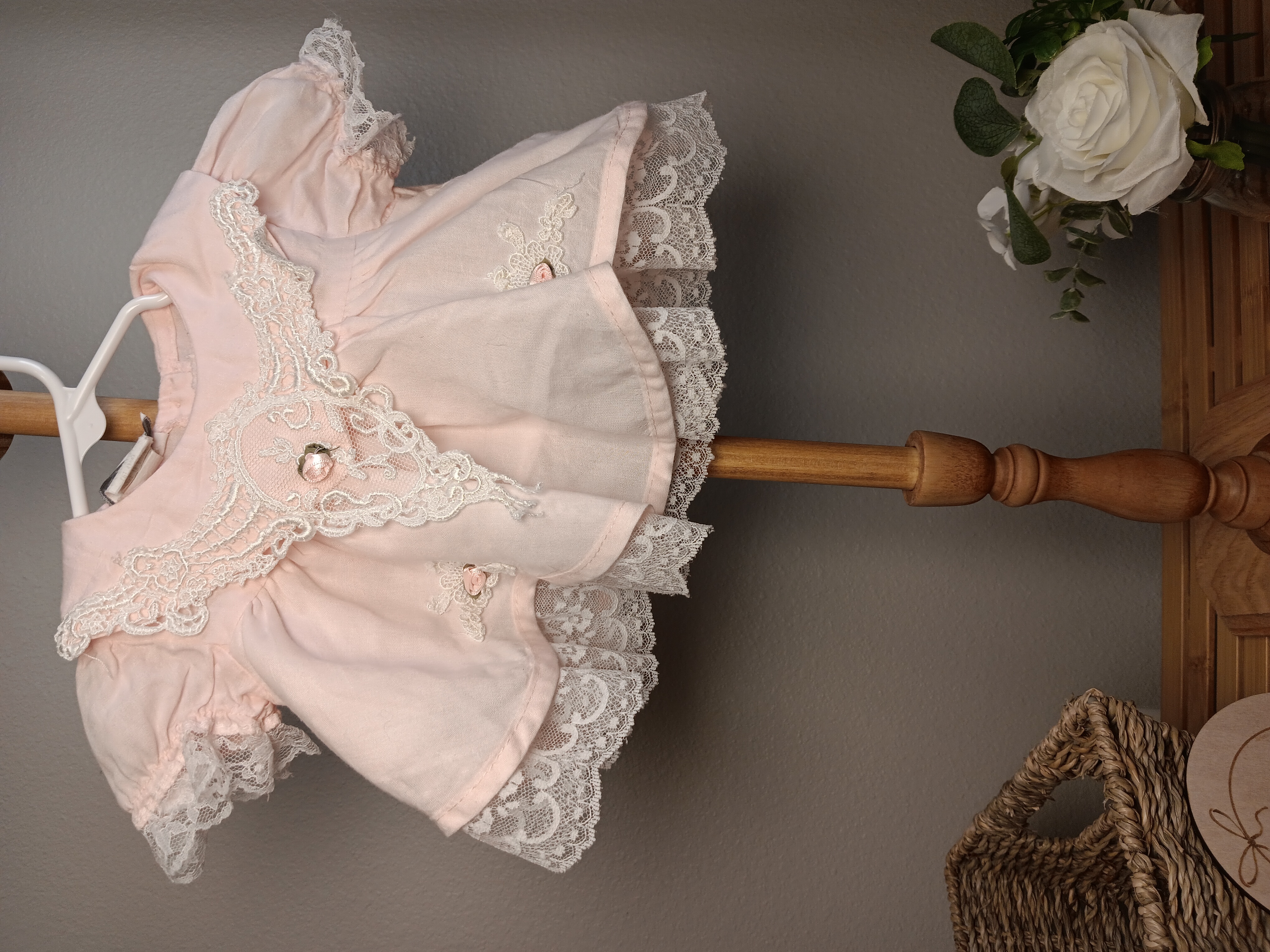 Baby Girl Lace Dress size 0 to 3 months smaller size by Jo lene brand