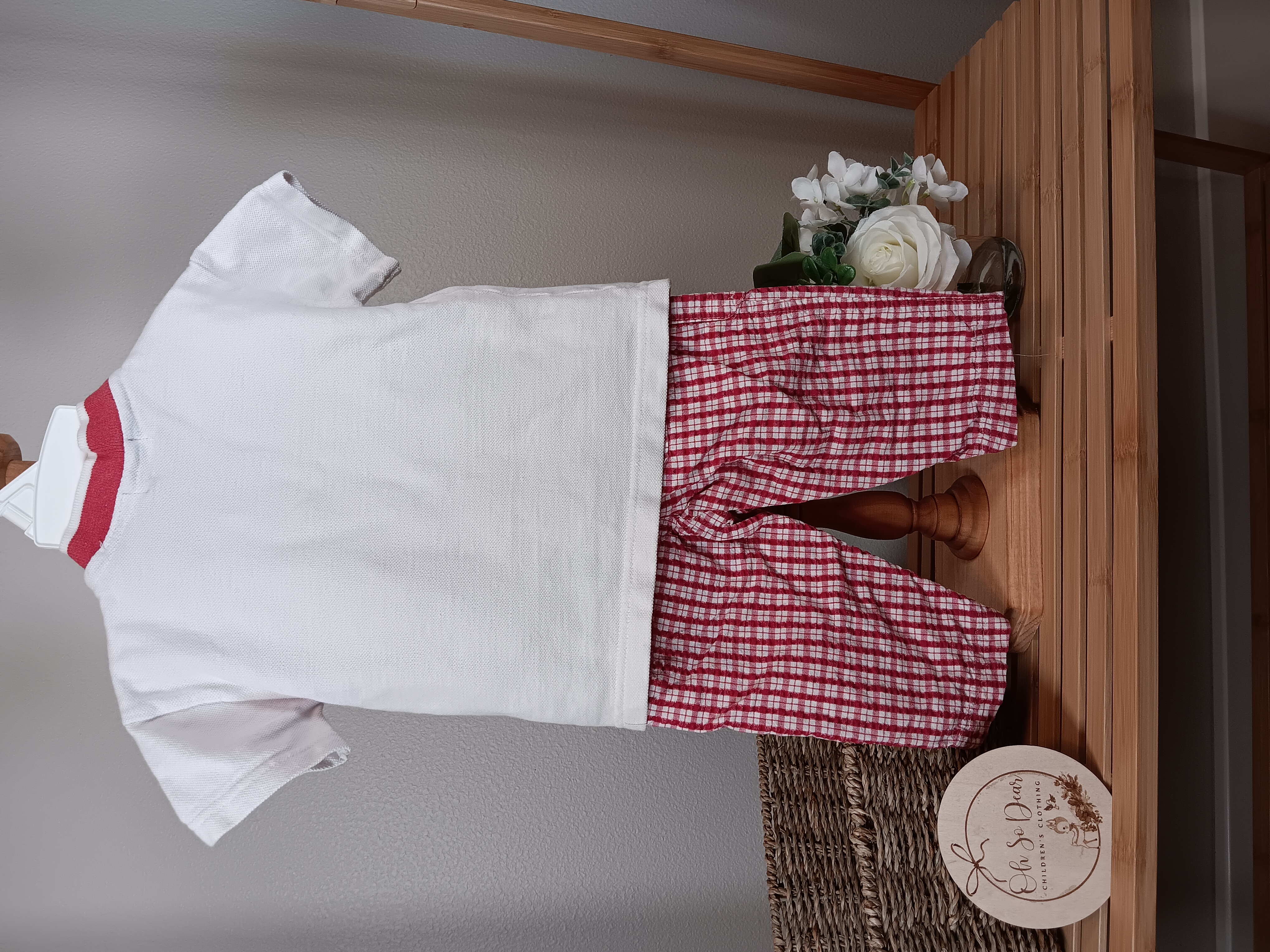Vintage 2 piece McBaby shirt and pants size 12 months 