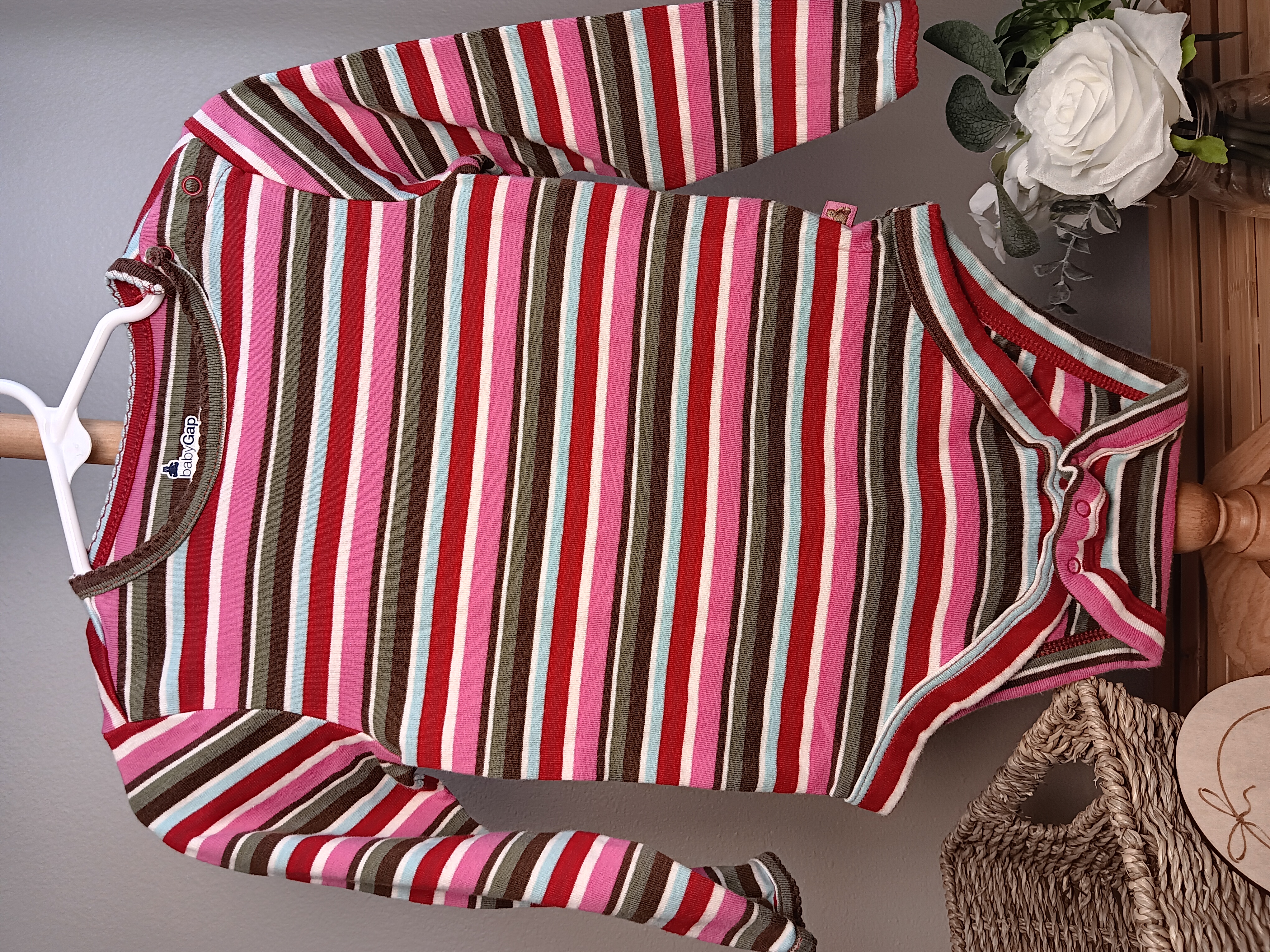 Striped Baby Bodysuit by Baby Gap size 18 to 24 months
