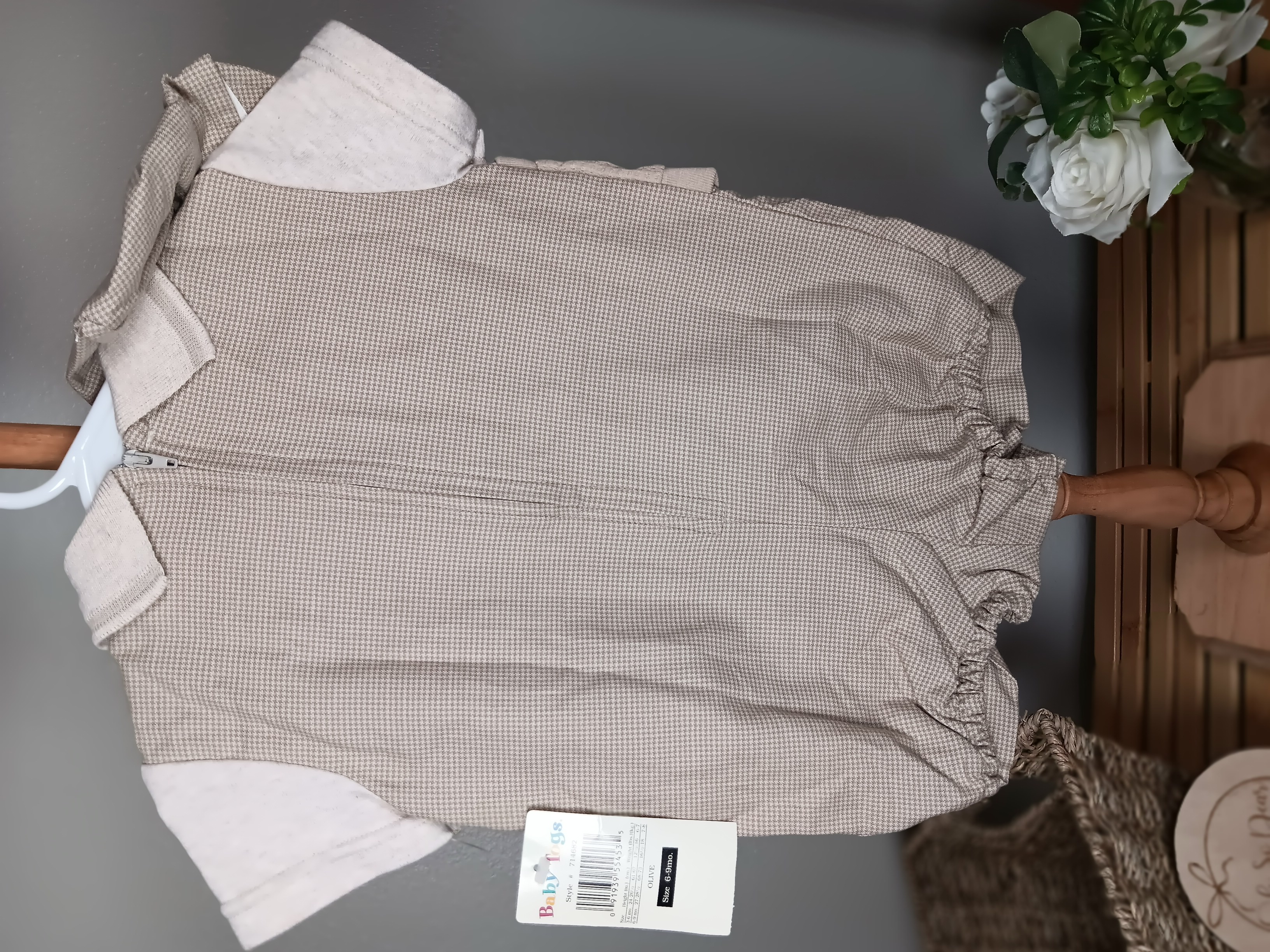 Baby Boy Formal Romper Outfit with Hat baby Togs brand size 6 to 9 months NWT