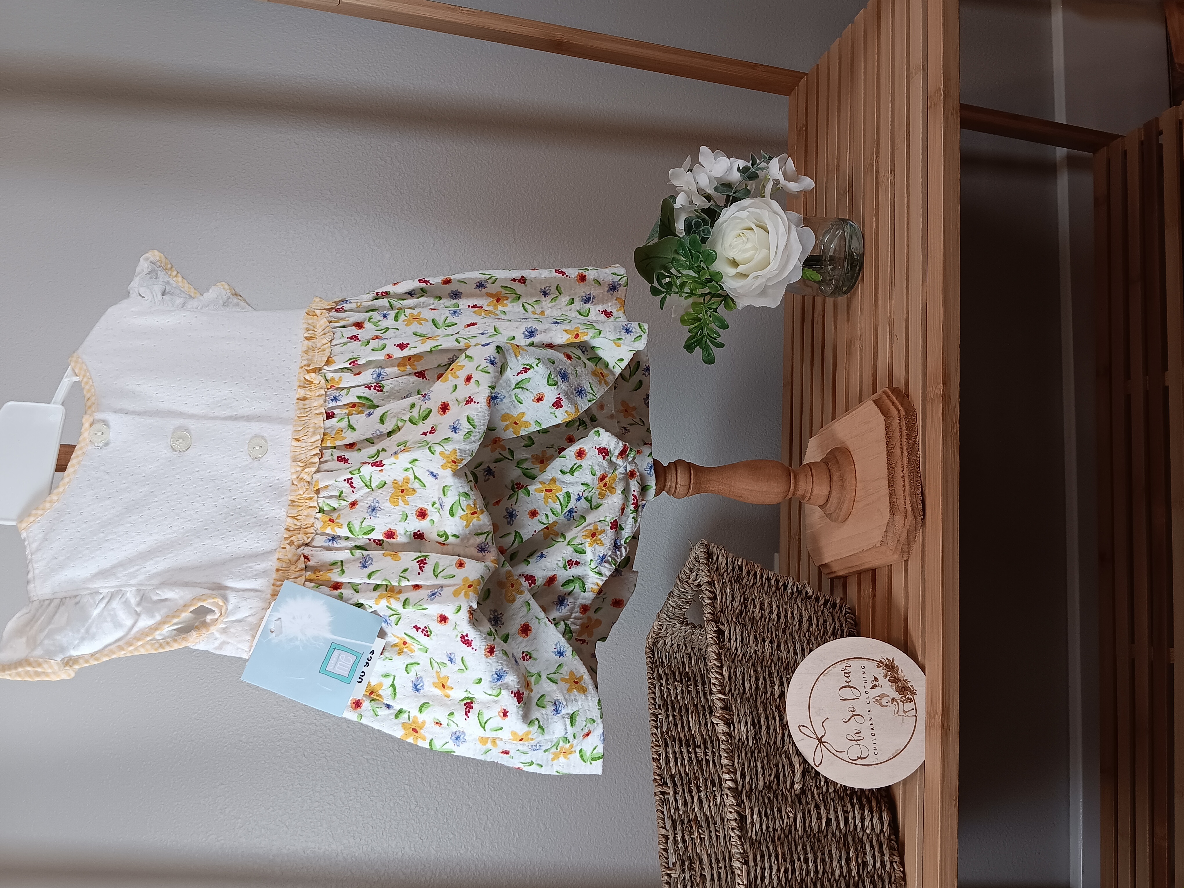 Little Me brand Girl's Floral Dress with bloomers size 9 months NWT
