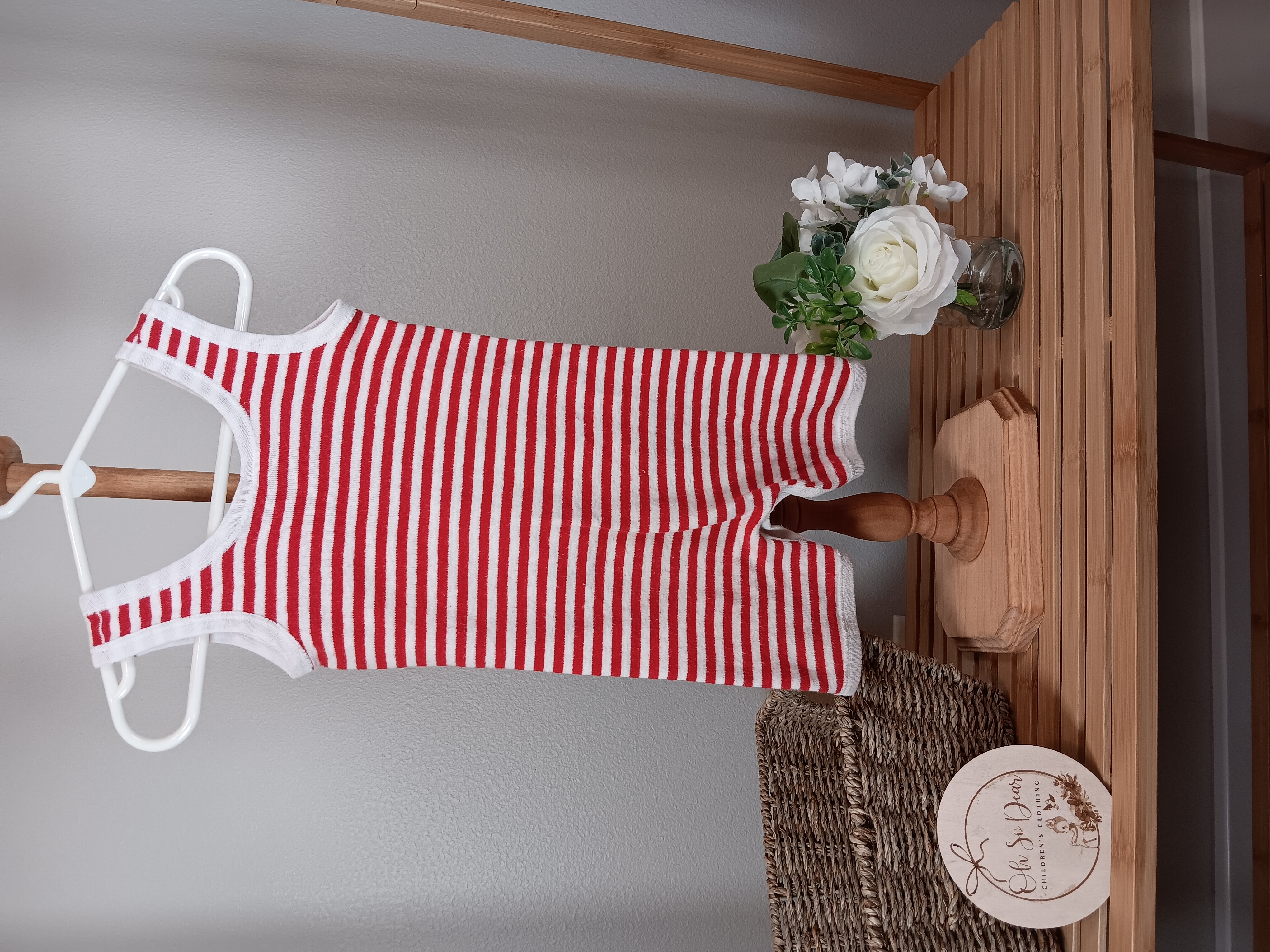 Baby Bugs tank romper by Gerber size Medium flawed on screen print