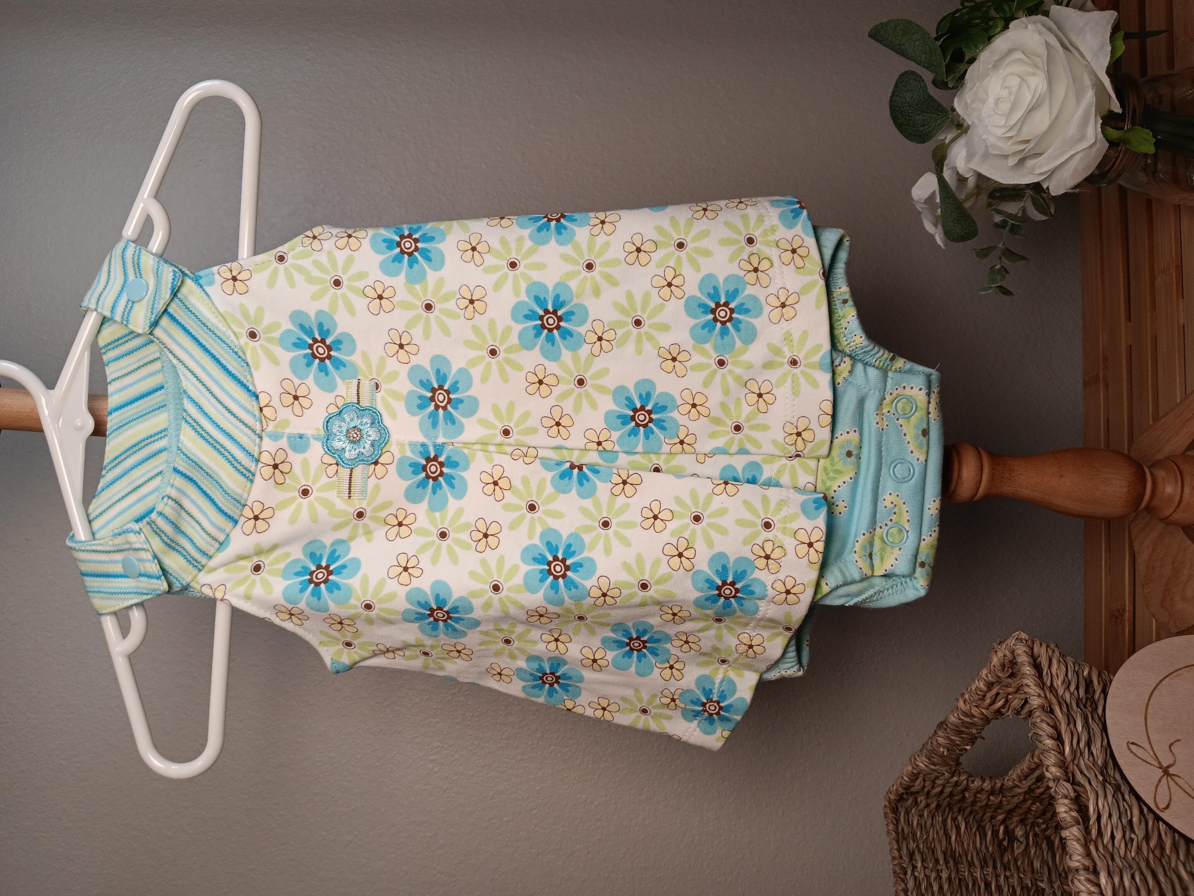 Girls' Floral Summer Dress Romper by Carters 3 months size