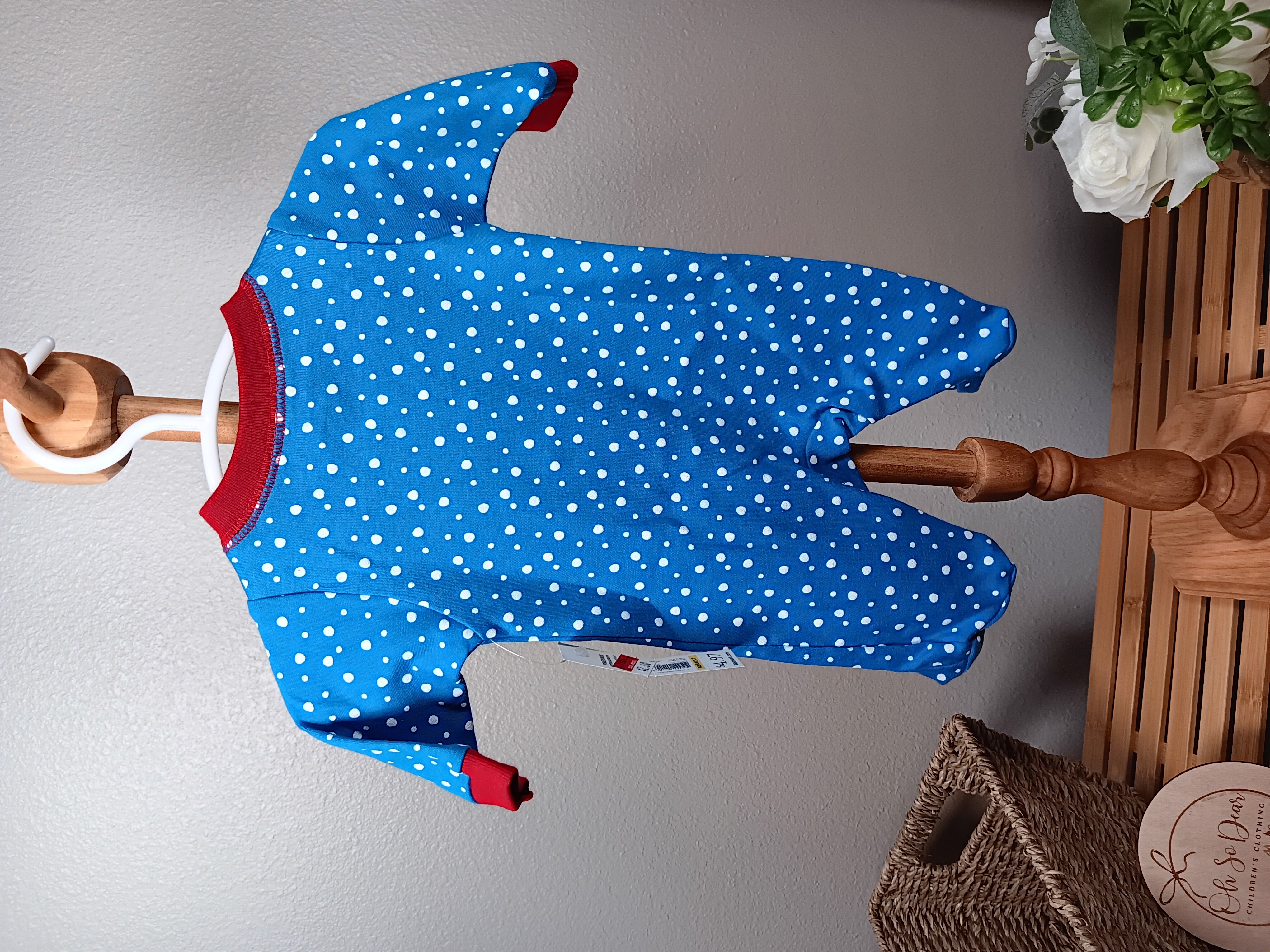 Baby Christmas Onesie Festive cotton snowman print sleepwear for infants NWT size Preemie by Faded Glory