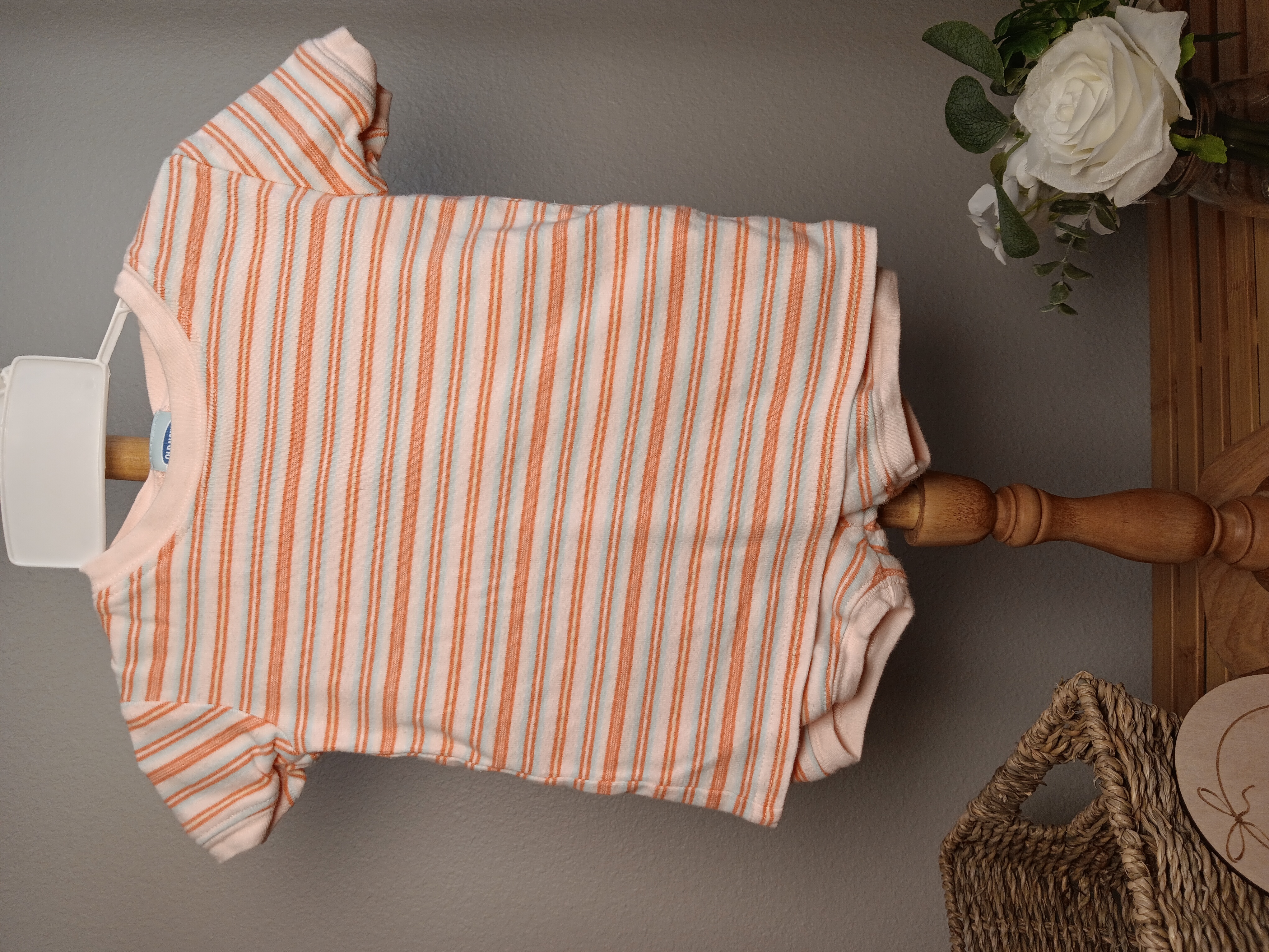Old Navy Striped Baby PJ set size medium 6 to 12 months