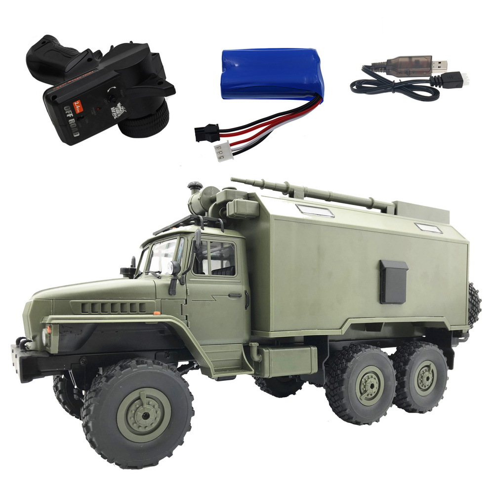 RC LKW Militär Truck 2.4G Ural RTR 1:16 6WD Off-Road Fahrzeug Simulation Crawler Ferngesteuerter Lastwagen