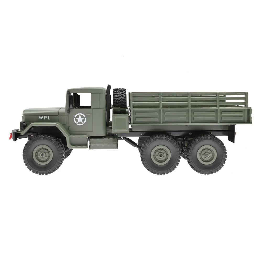 RC Truck 6WD Militär LKW 1:16 RTR WPL B-16 2.4GHz Off-Road Crawler Car Buggy Lastwagen Ferngesteuertes Militärfahrzeug
