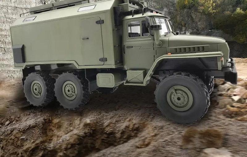 RC LKW Militär Truck 2.4G Ural RTR 1:16 6WD Off-Road Fahrzeug Simulation Crawler Ferngesteuerter Lastwagen