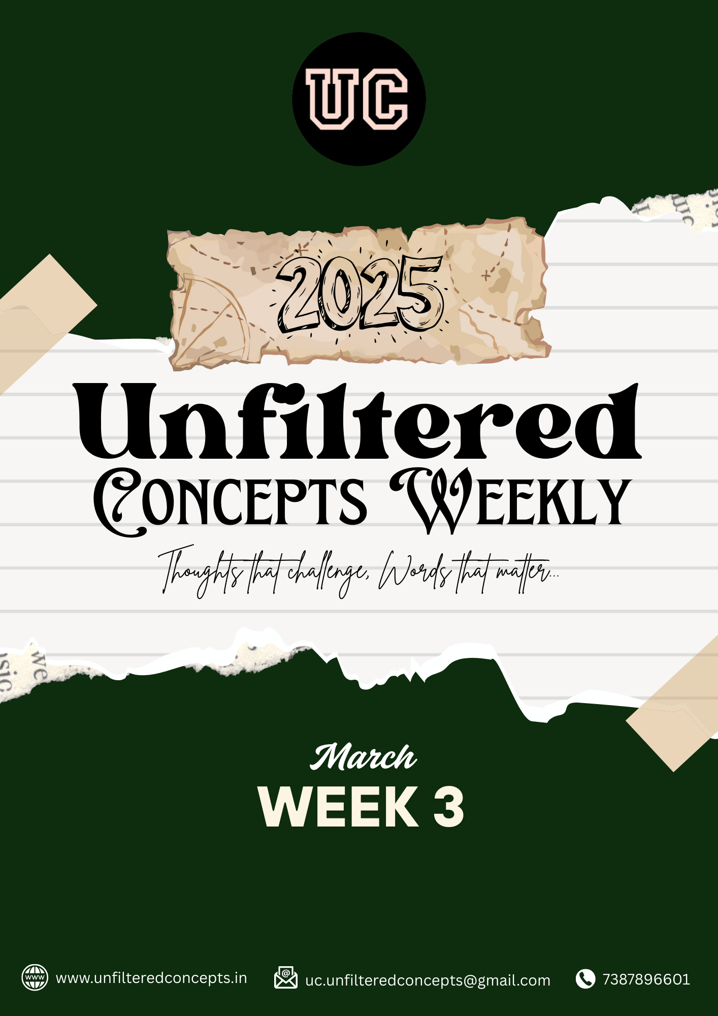 Unfiltered Concepts Weekly Magazine 3