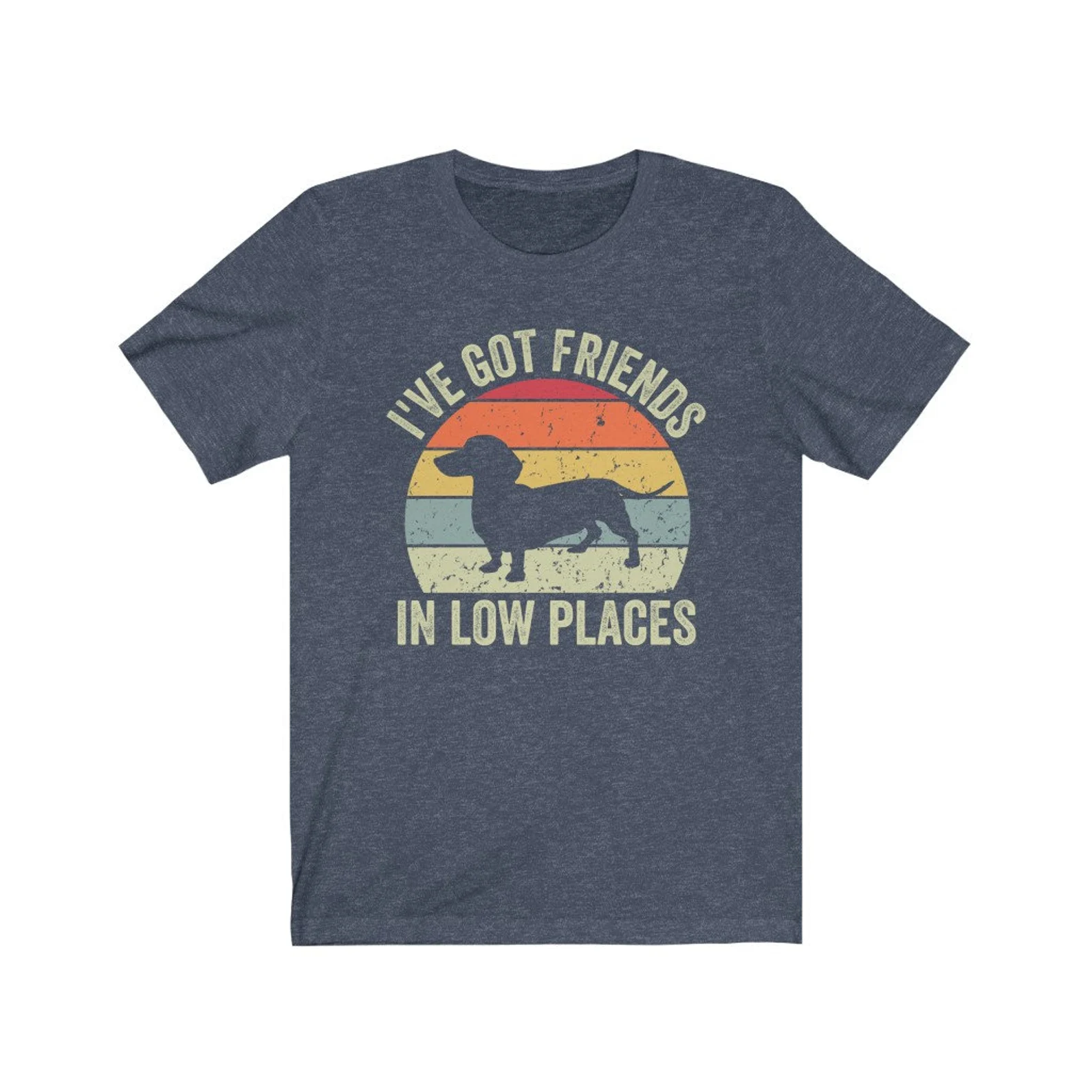 Dachshund Graphic I 've got Friends In Low Place T-Shirt