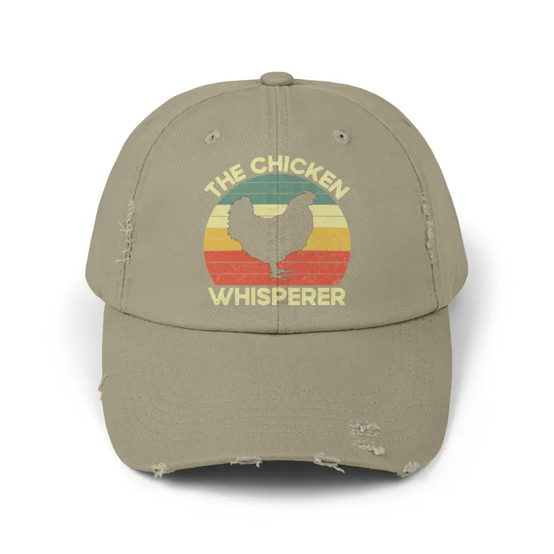 Distressed Cap - The Chicken Whisperer Unisex Hat