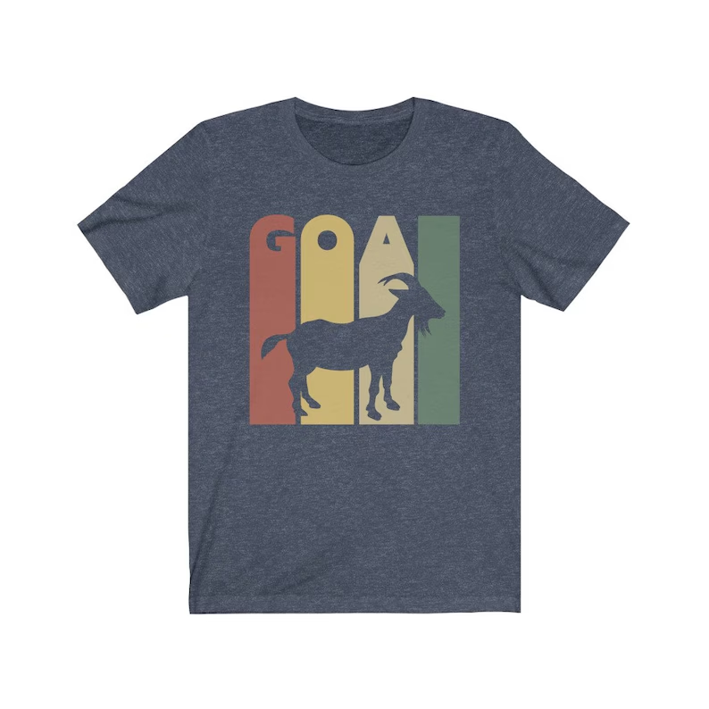 Goat Shirt, Retro Vintage Goat Shirt, Gift for Goat Lover, Goat Mom, Crazy Goat Lady