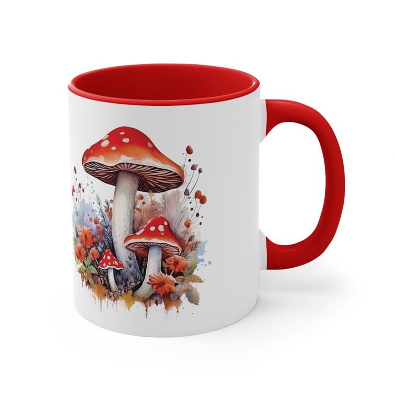 Reg Mushroom Mug, Mushroom Coffee Mug, Mushroom Cup, Mushroom Gift, Mushroom Lovers Gift