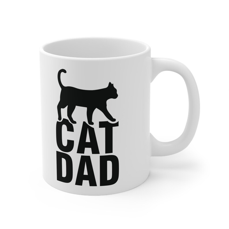 Cat Dad Mug, Cat Dad Gift, Cat Coffee Mug, Funny Cat Mug, Custom Cat Mug, Gift for Cat Dad