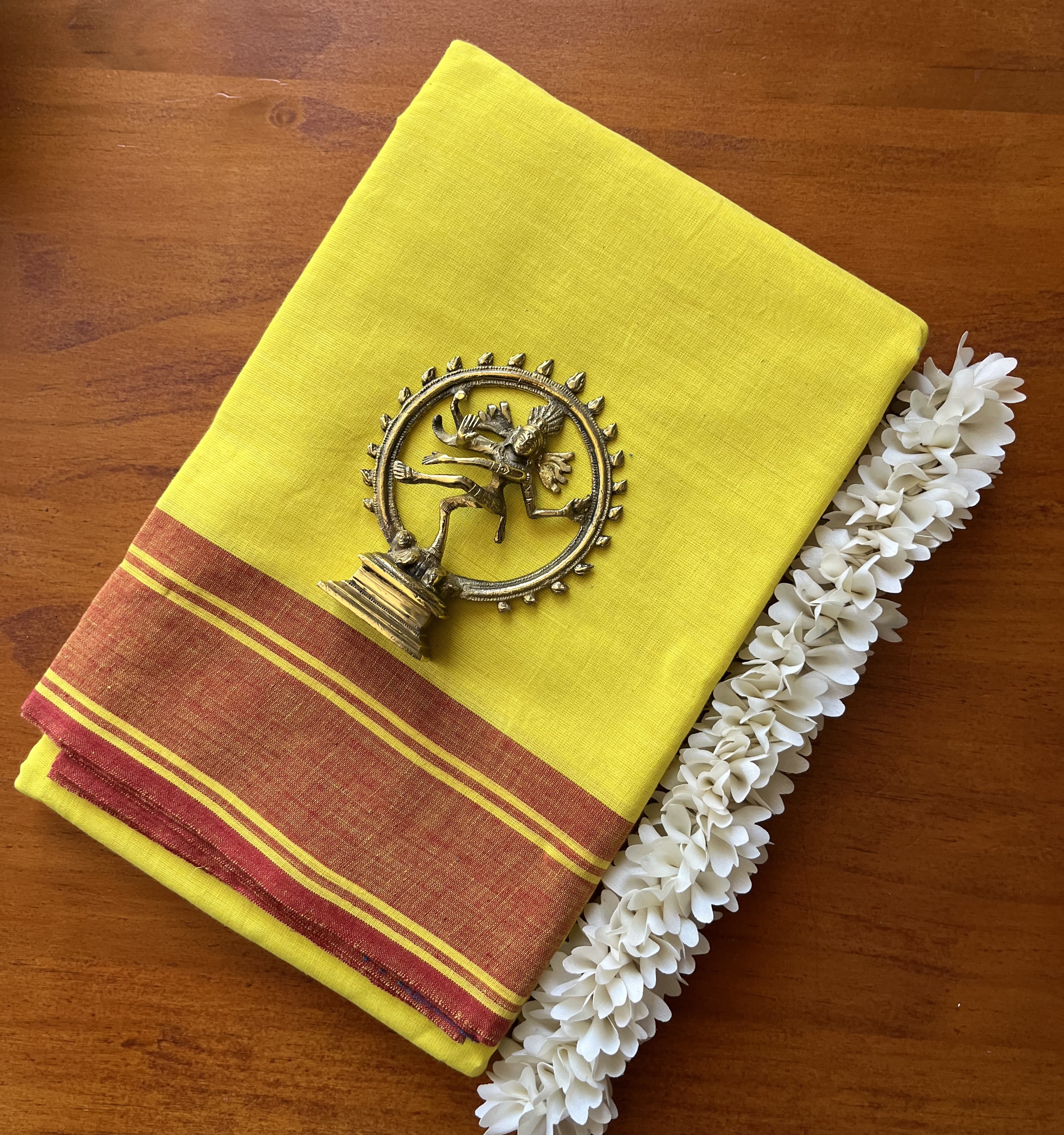 Bharatanatyam Practice Saree - Yellow