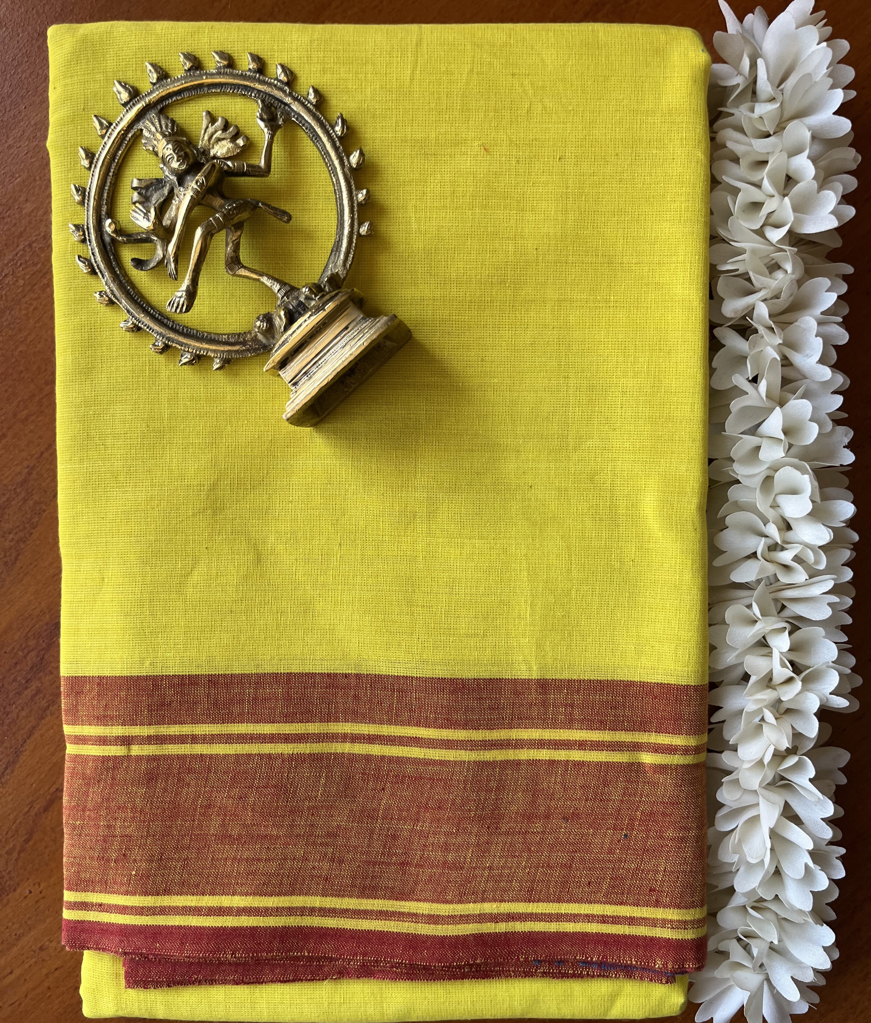 Bharatanatyam Practice Saree - Yellow