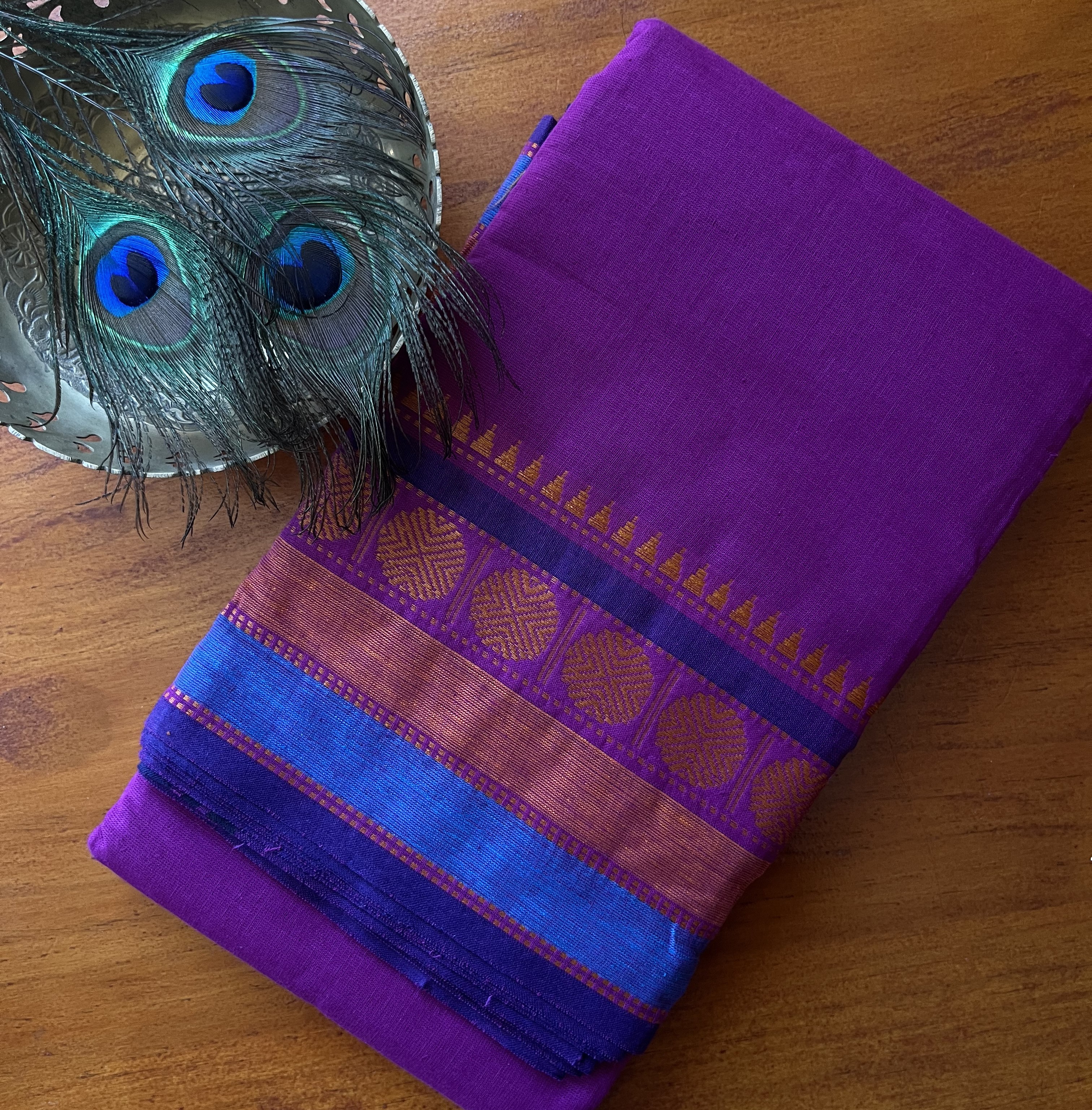 Bharatanatyam Practice Saree - Purple