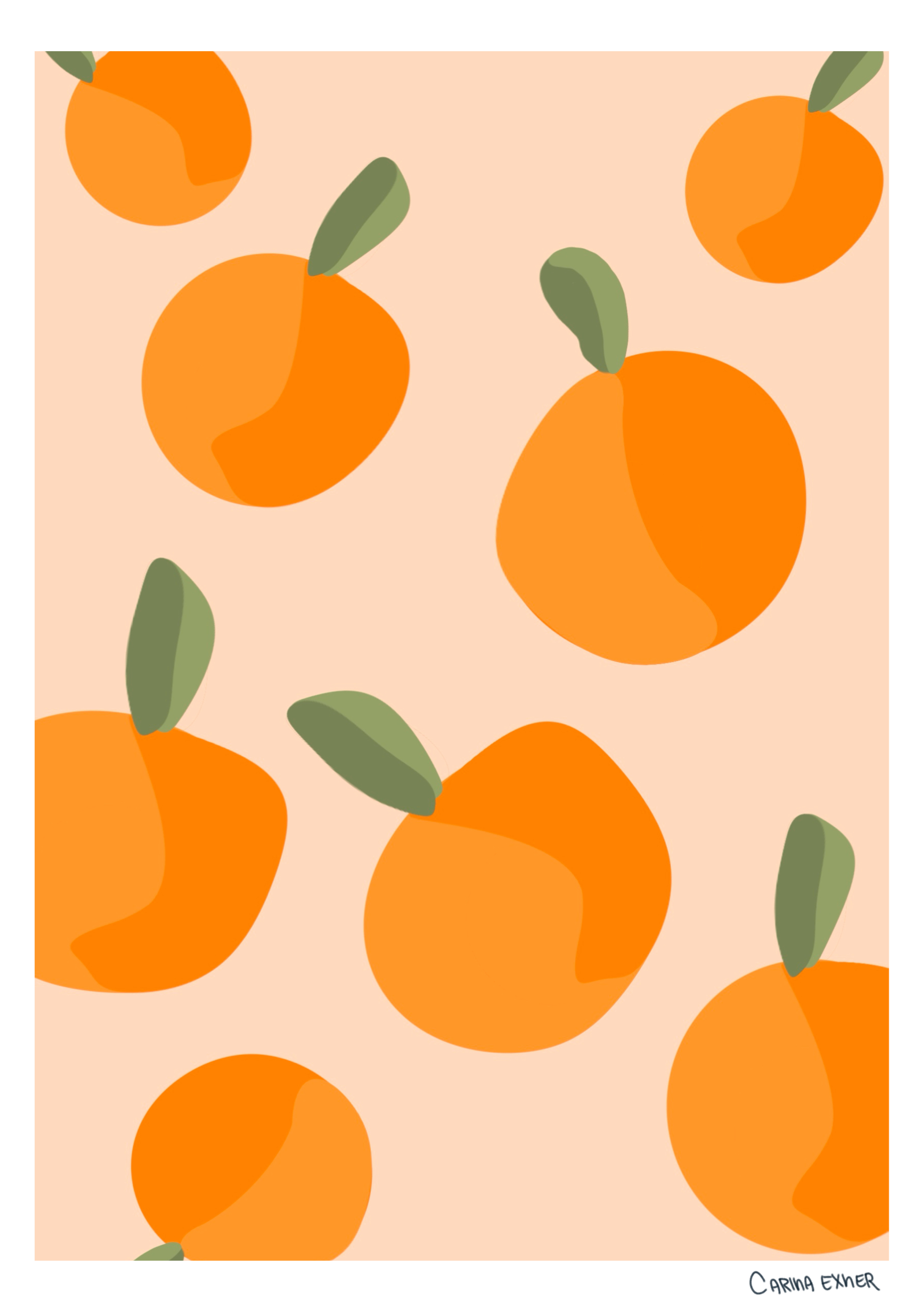 Orange Fruit Art Print