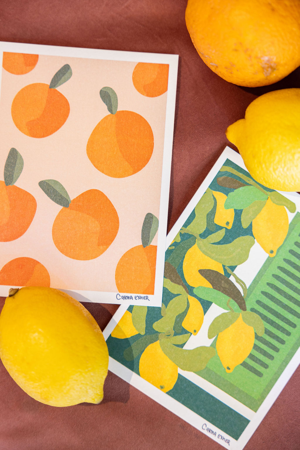 Set of Fruit Postcards